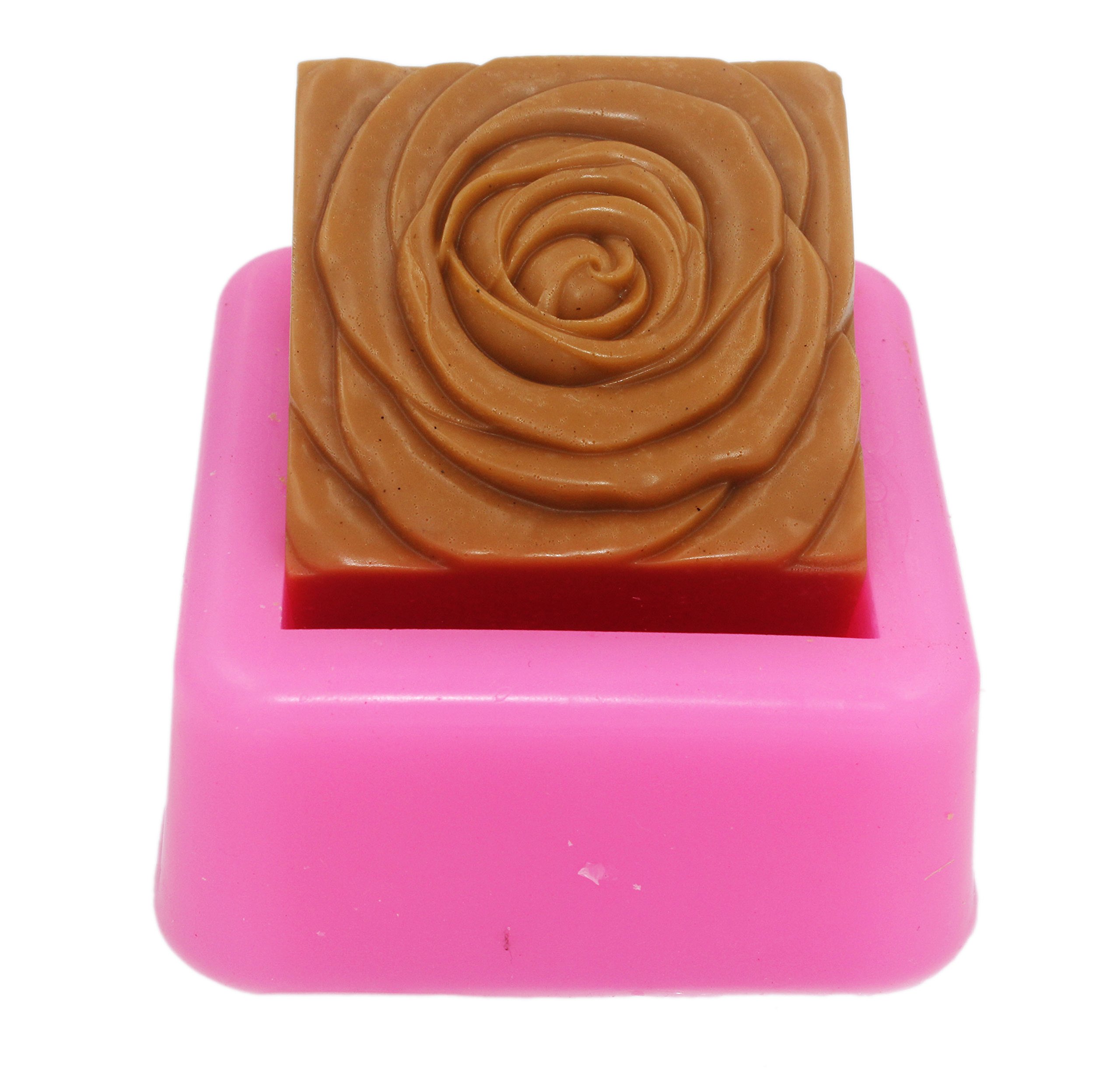 Longzang S473 Handmade Craft Flower Silicone Soap Mold - DIY Soap Making, Bath Bomb, Candle Molds for Home Spa, Wedding Favors & Gift Making