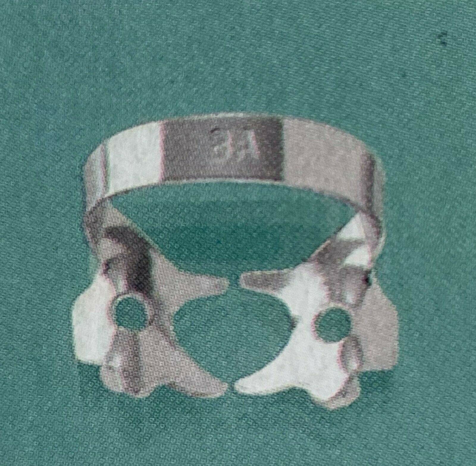 6pcs Endodontic Rubber Dam Clamps for Molars - Dental Instruments Set (#W8A) - Perfect for Root Canal Treatments & Dental Procedures