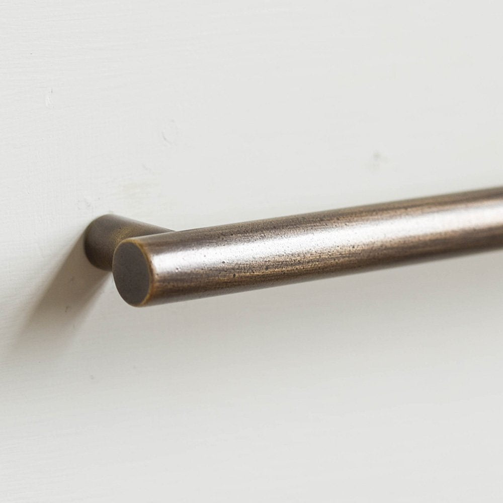 Vintage Distressed Antique Brass Drum Cabinet Pull Handle - Classic Drawer & Cabinet Hardware for Kitchen, Bathroom, Furniture Restoration & DIY Projects