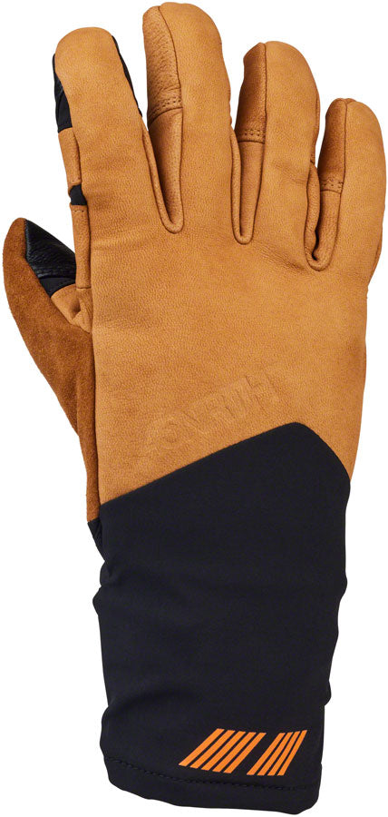 45NRTH 2024 Sturmfist 5 LTR Leather Gloves - Tan/Black, Full Finger, X Large - Winter Cycling, Motorcycle Riding & Cold Weather Outdoor Activities
