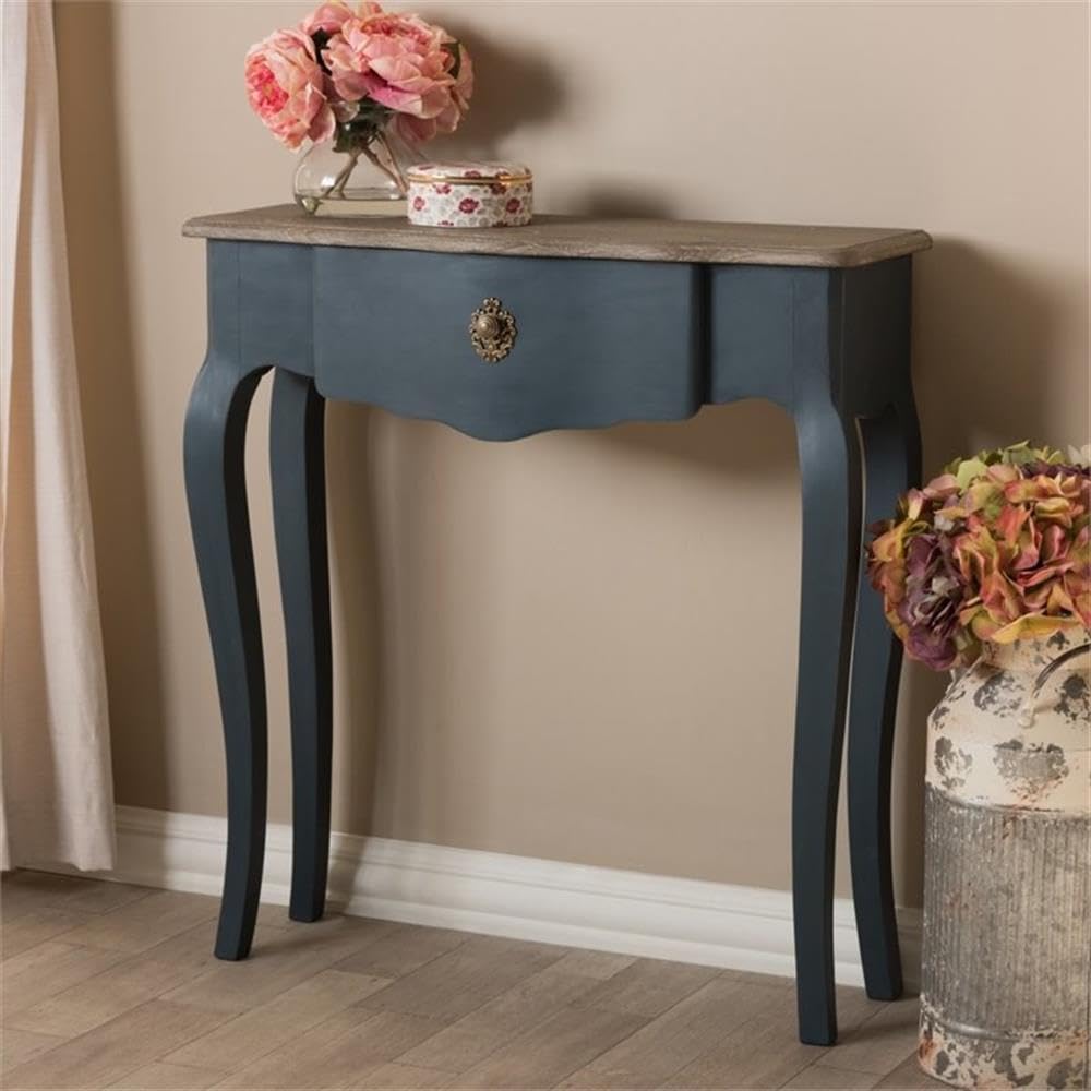 BOWERY HILL Provincial Blue Spruce Console Table - Entryway Sofa Table, Hallway Accent Furniture for Living Room & Bedroom Decor