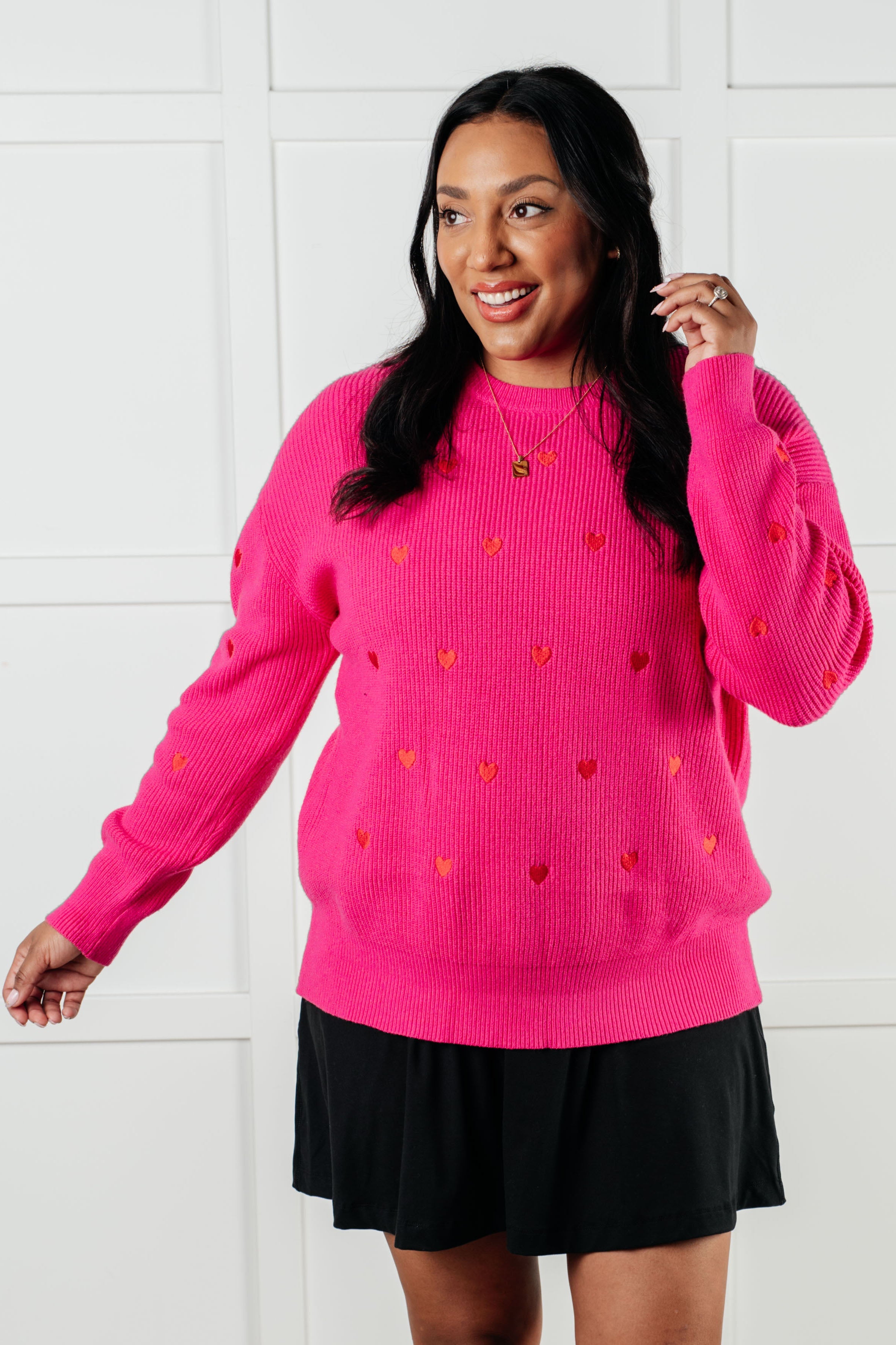 Eat Your Heart Out Crewneck Sweater | Cozy Knit Pullover for Women & Men | Perfect for Casual Wear, Date Nights & Fall Fashion