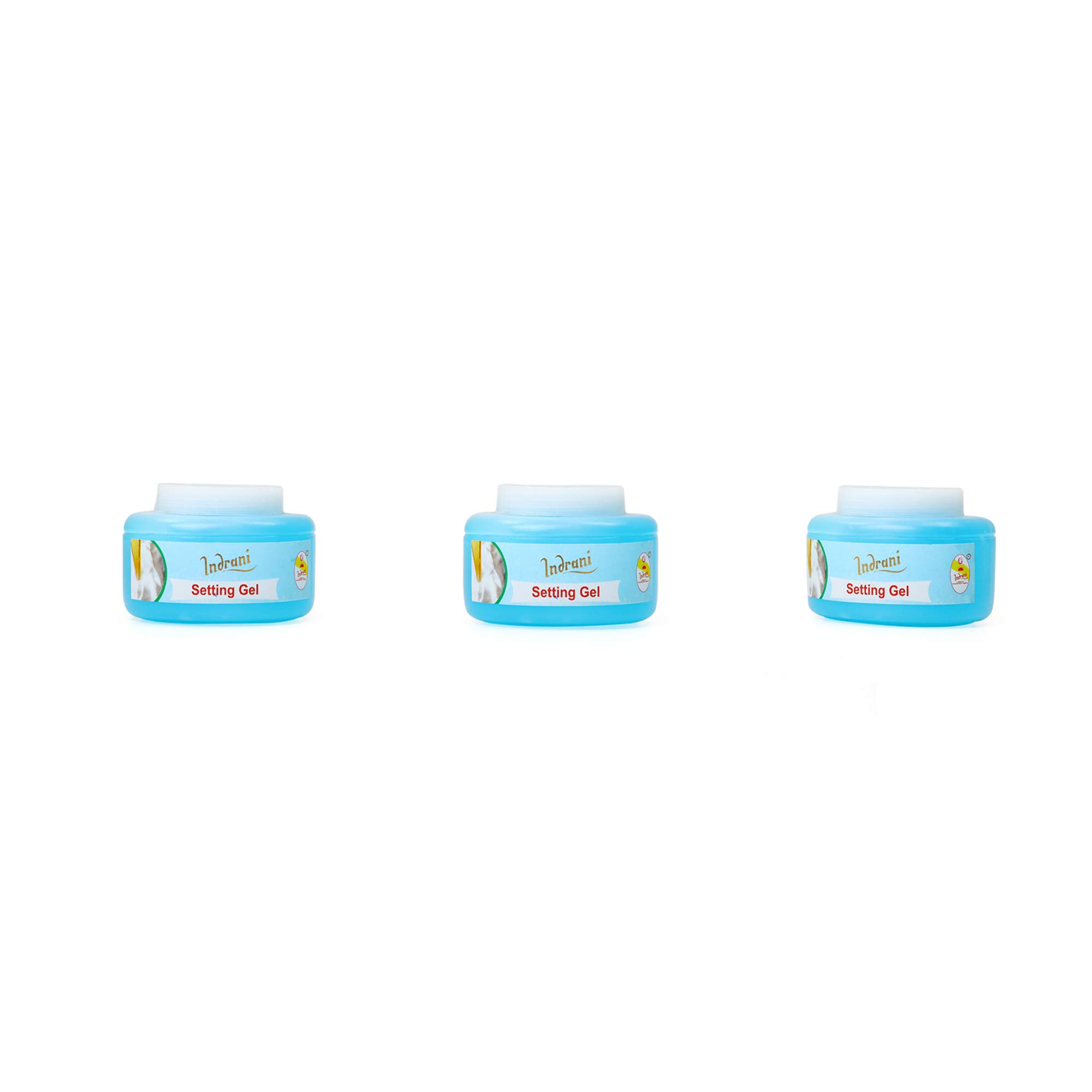 Indrani Professional Hair Setting Gel 200g - Strong Hold Styling Gel for Curly, Wavy & Straight Hair - Salon Quality Hair Gel for Men & Women - Perfect for Daily Styling, Special Occasions & Heat Protection
