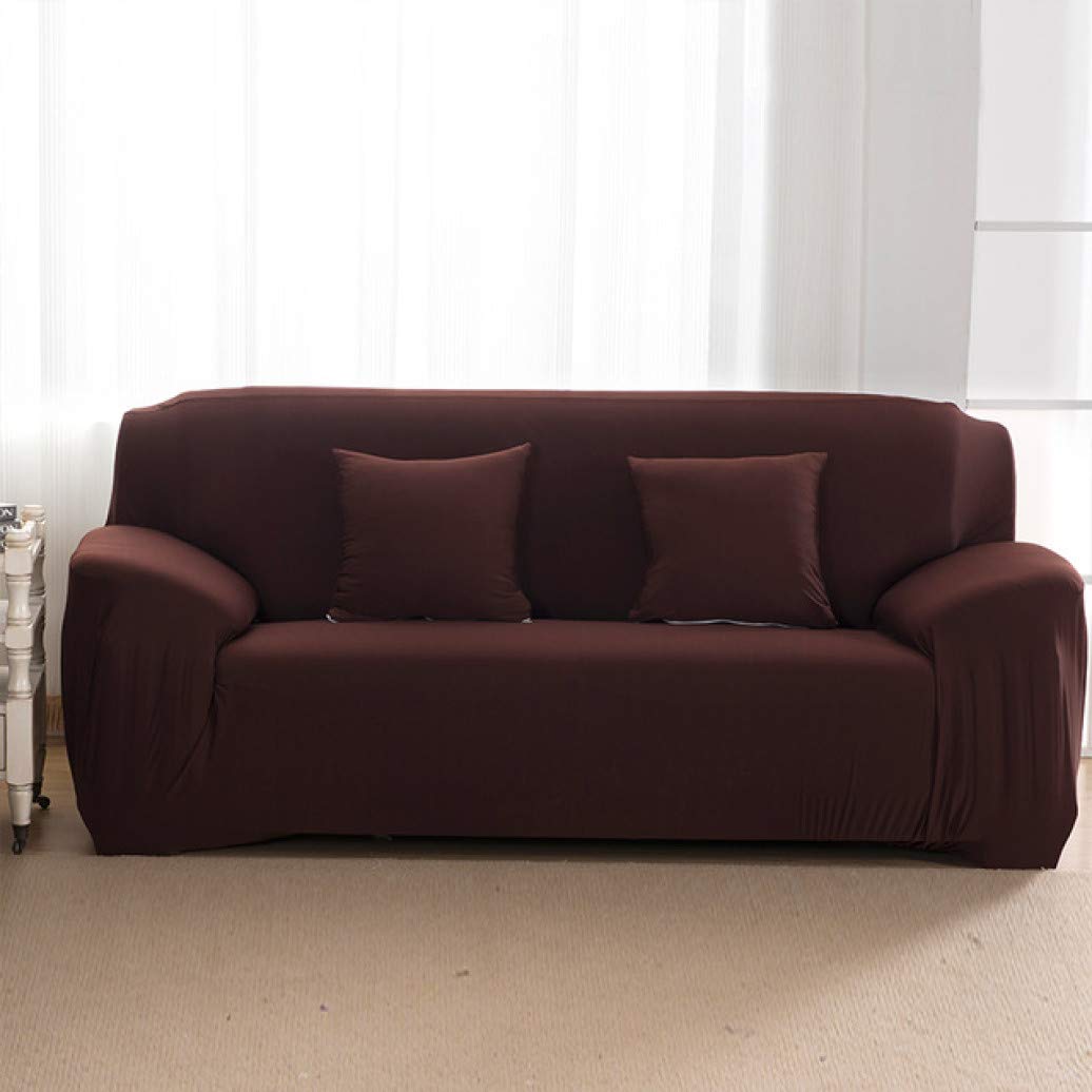 Universal Washable Solid Color Loveseat Sofa Cover - Stretchable Couch Slipcover for L-Shaped & Sectional Sofas, Living Room Furniture Protector | Perfect for Pets, Kids & Daily Use