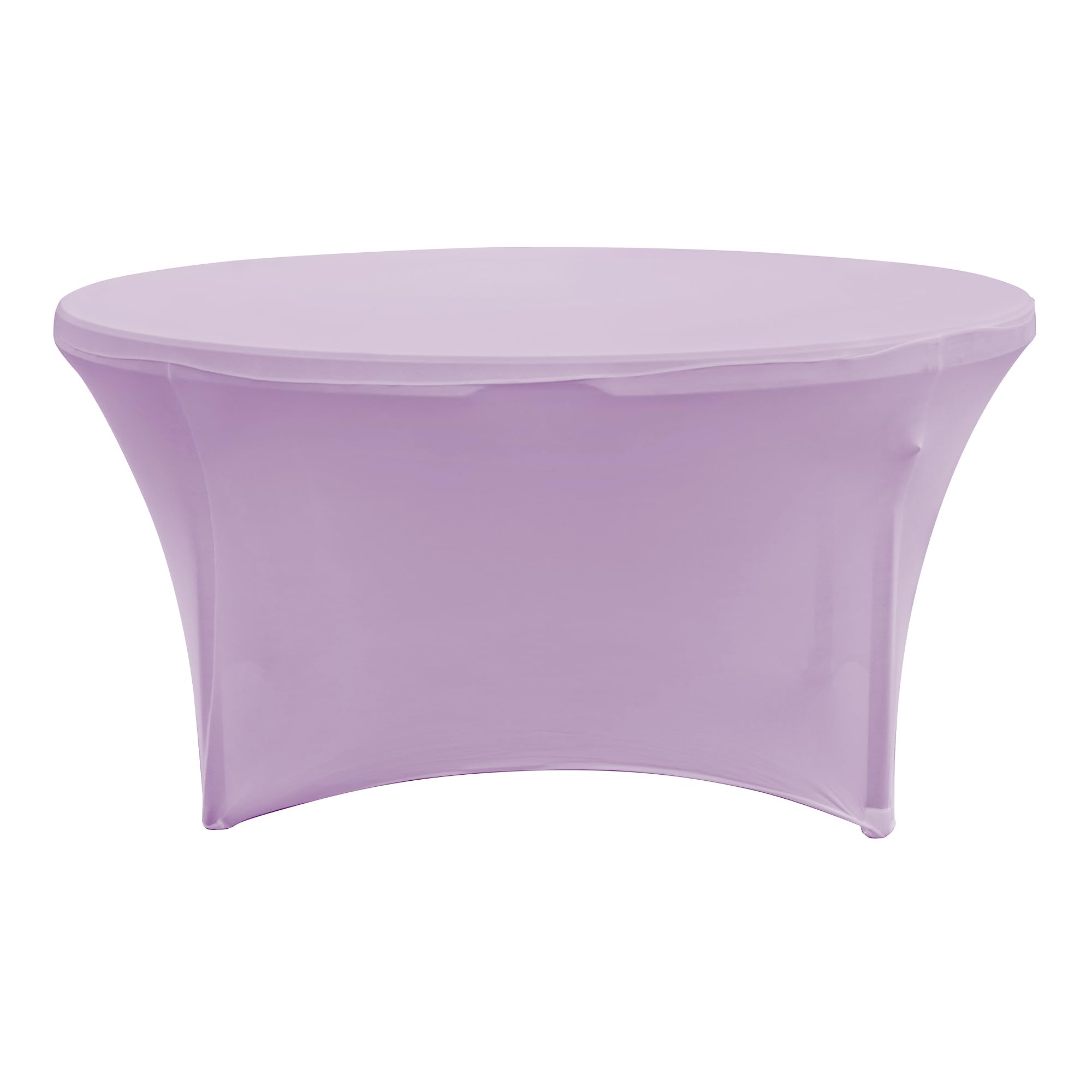 Simply Elegant Round Fitted Spandex Tablecloth - Banquet & Event Table Cover - Machine Washable Polyester Spandex Fabric - Perfect for Birthdays, Quinceañeras, Conferences & Special Occasions - 72