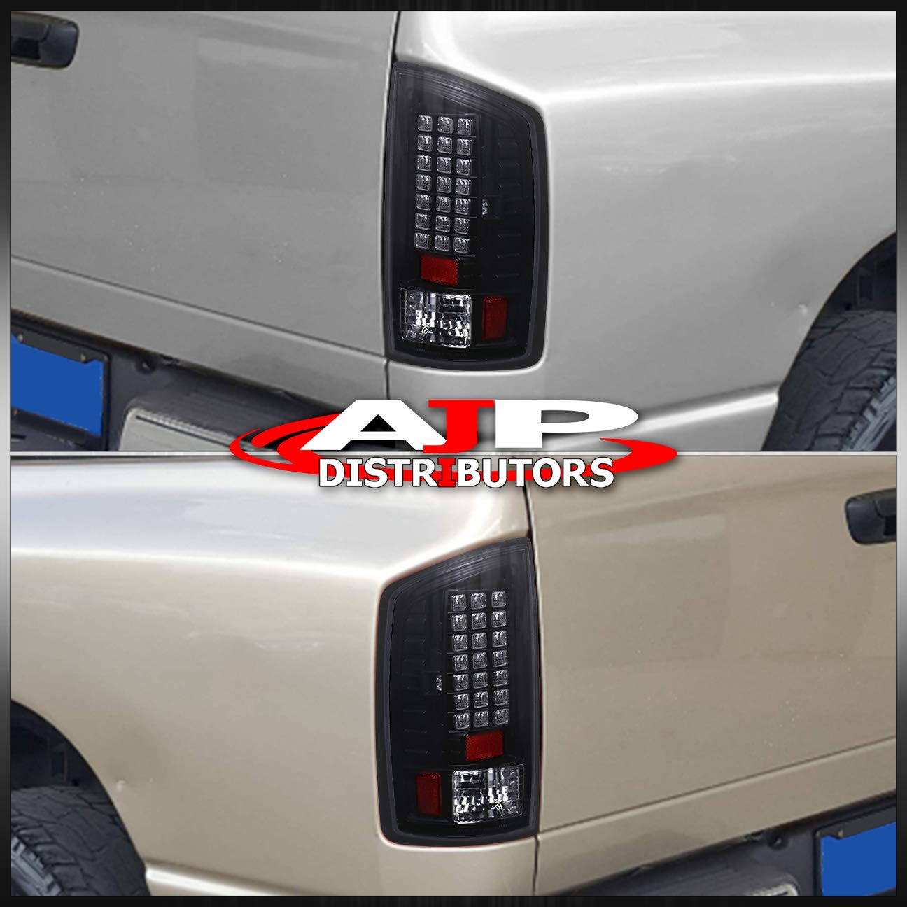 AJP Distributors LED Tail Lights for Dodge Ram 1500 2500 3500 (2007-2009) - Pair of Left & Right Rear Replacement Lamps - Enhance Visibility & Style for Night Driving & Towing