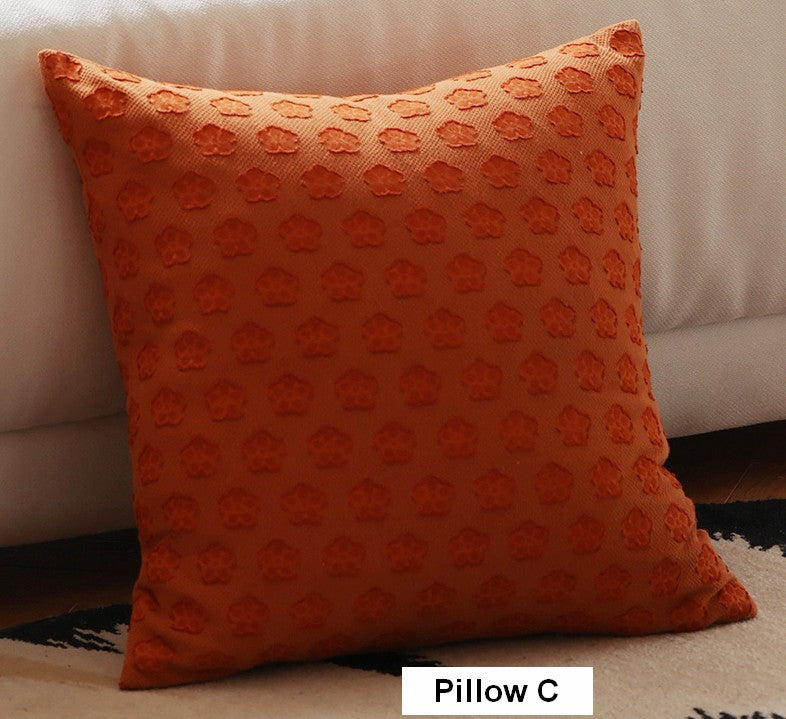 Farmhouse Decorative Throw Pillows for Couch - Embroidered Cotton Pillow Covers with Wheat Stalk & Pumpkin Design - Perfect for Living Room, Sofa, and Home Decor