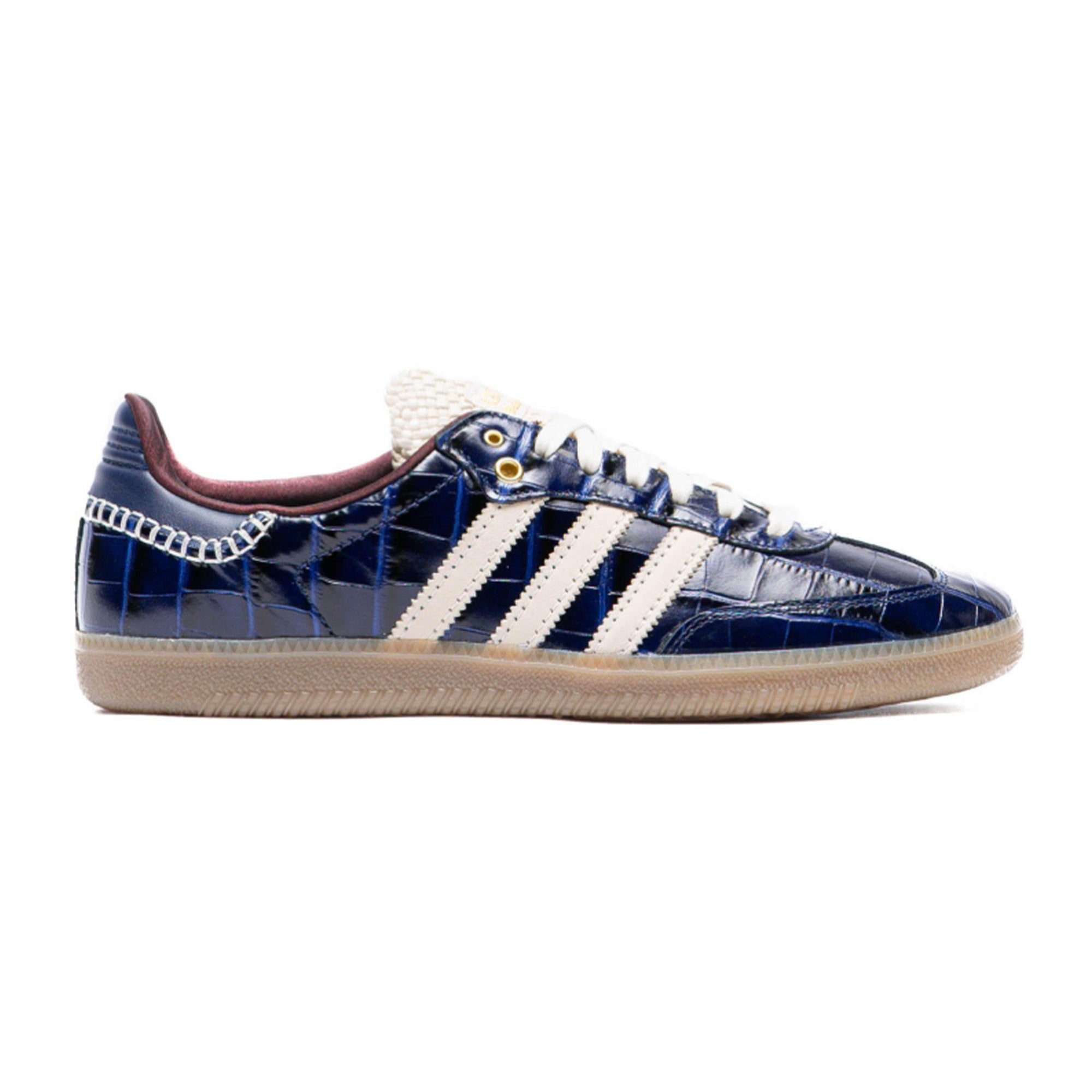 Adidas Samba Wales Bonner 'Navy Croc' Sneakers 2024 - Premium Leather Unisex Shoes for Men & Women - Perfect for Casual Wear, Street Style & Everyday Comfort