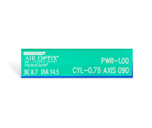 AIR OPTIX® plus HydraGlyde® Contact Lenses for Astigmatism - 6 Pack (Monthly Disposable) | Comfortable, Moisture-Rich Vision Correction for Active Lifestyles & All-Day Wear
