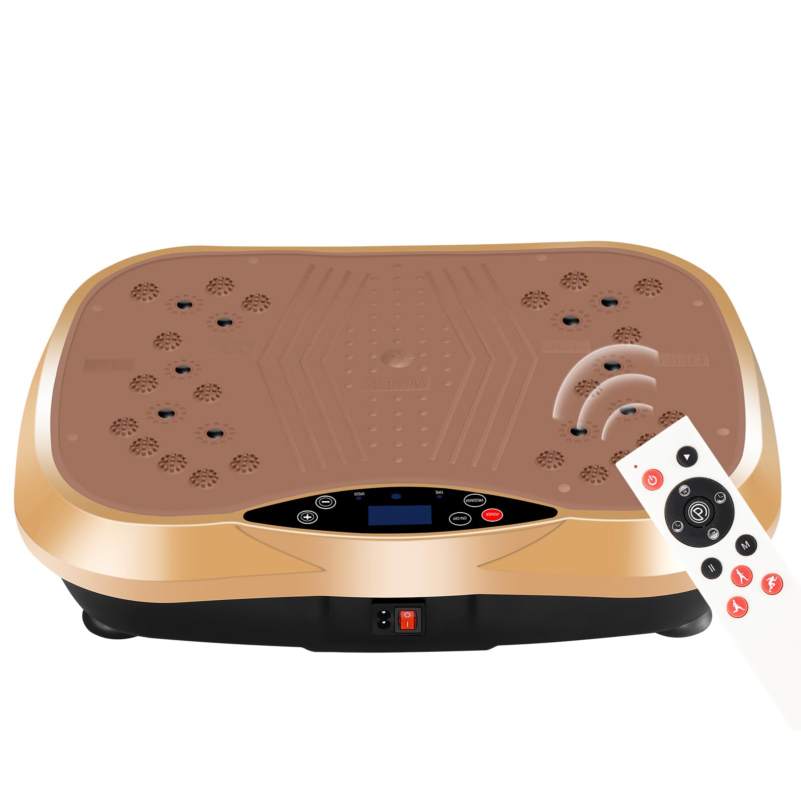 YOKELE Vibration Plate Exercise Machine for Home - Full Body Workout Platform with Resistance Bands & Remote Control, Weight Loss & Muscle Toning Equipment - Perfect for Home Gym, Physical Therapy & Recovery Training