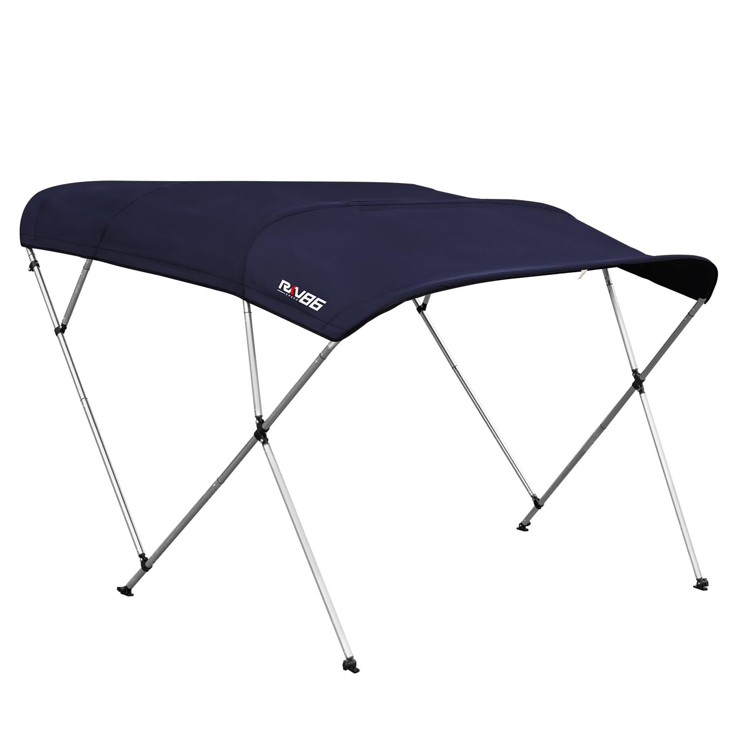 Premium 600D Polyester Oxford Fabric Bimini Top Boat Canopy - Navy Blue 4 Bow Design (67-72 Inches Width) | UV Protection & Waterproof Boat Awning for Pontoon, Fishing & Leisure Boats | Perfect for Sun Protection & Outdoor Marine Use