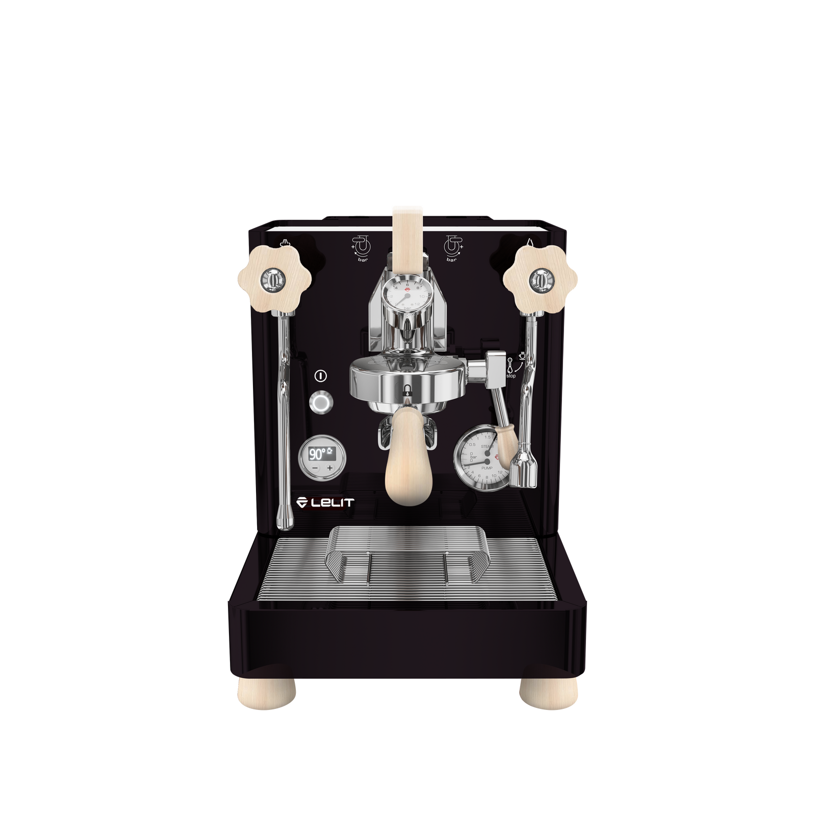 Lelit Bianca V3 Espresso Machine with Walnut Wood Accents - Professional Home Barista Coffee Maker for Latte & Cappuccino Lovers