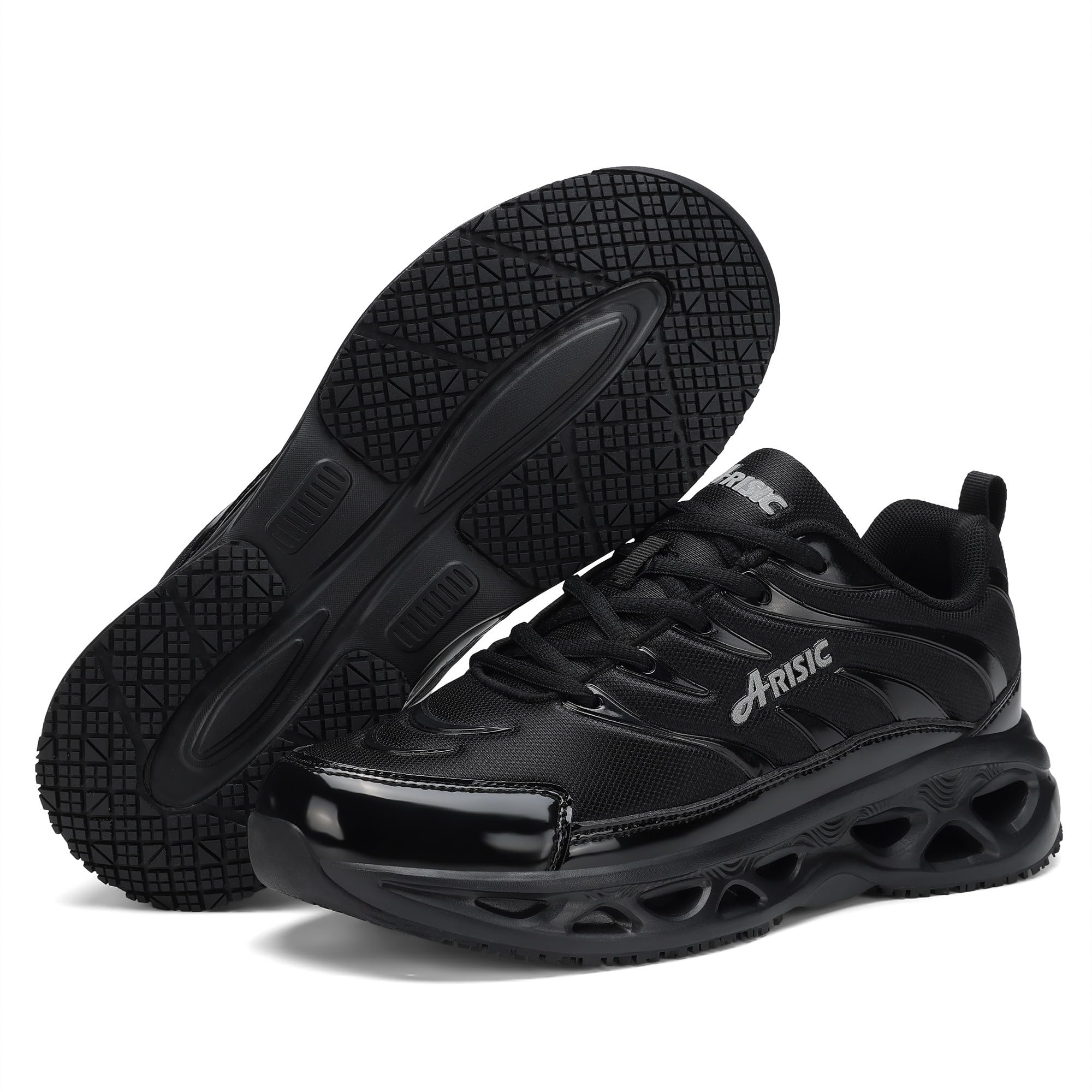 Slip-Resistant Work Shoes for Men & Women - Waterproof Non-Slip Sneakers with Breathable Comfort - Ideal for Restaurant Chefs, Kitchen Staff & Daily Walking Use