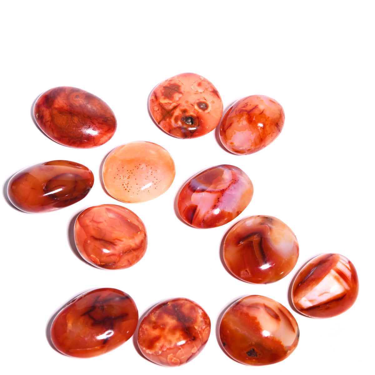 Natural Carnelian Palm Stone for Healing & Meditation - Chakra Balancing, Stress Relief & Positive Energy - Perfect for Reiki, Yoga & Spiritual Practices