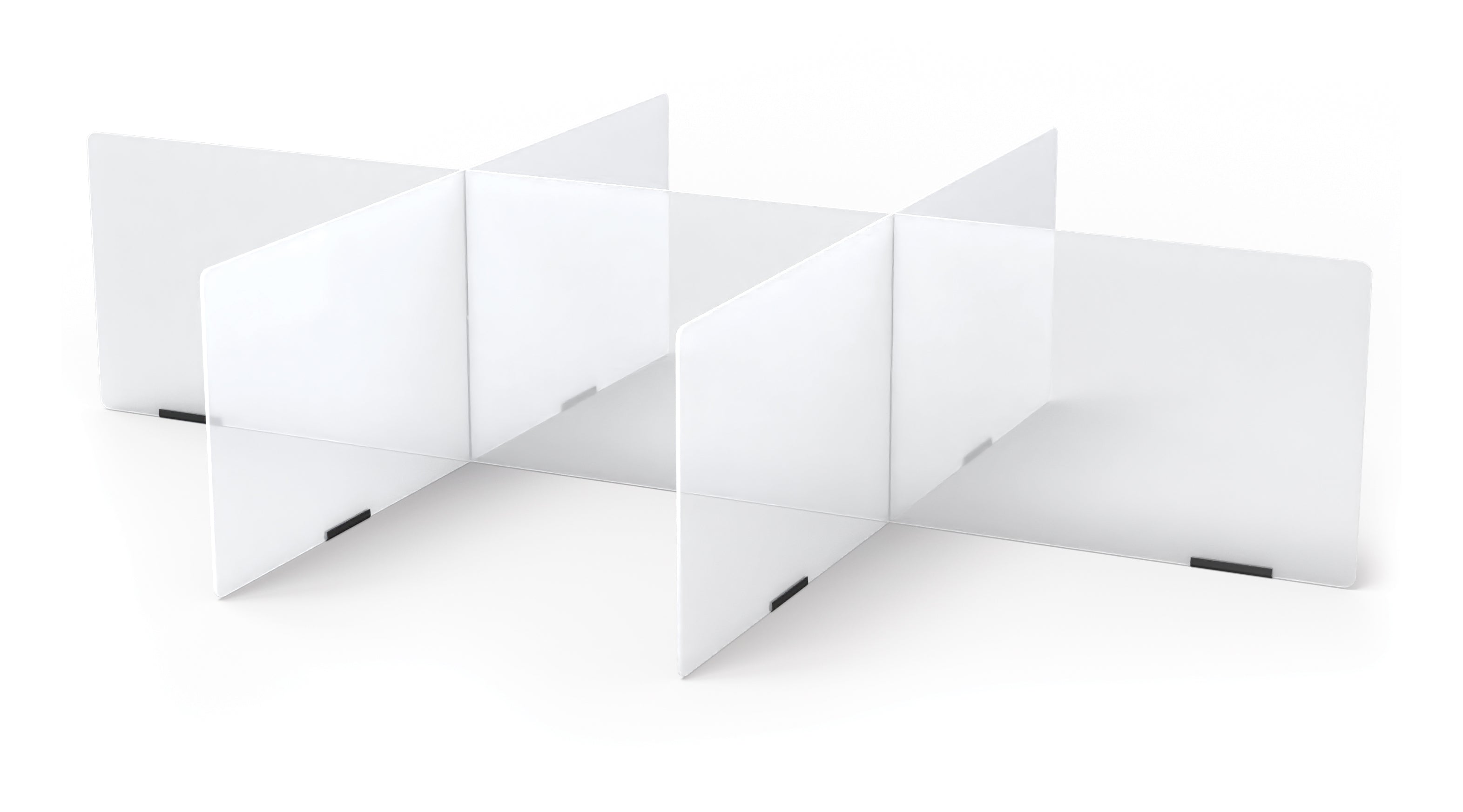 Clear Acrylic Table Divider - 6 Station Partition 70.5