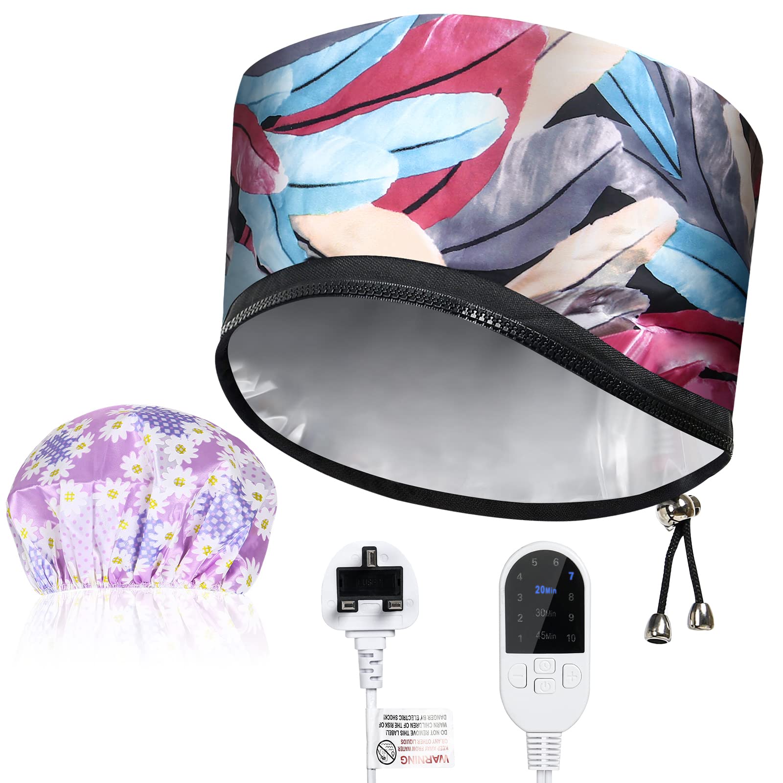 Electric Hair Steamer Cap with 10 Temperature Settings - Totofac Thermal Hair Care Hat for Deep Conditioning & Scalp Treatment | Perfect for Home Hair Spa, Salon Treatments & DIY Hair Therapy