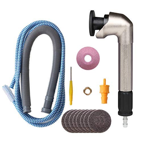 90 Degree Micro Air Die Grinder Kit - High Speed 23,500 RPM Pneumatic Polishing Tool with Sandpaper for Metal, Wood & Auto Finishing - Perfect for DIY, Jewelry Making & Industrial Use