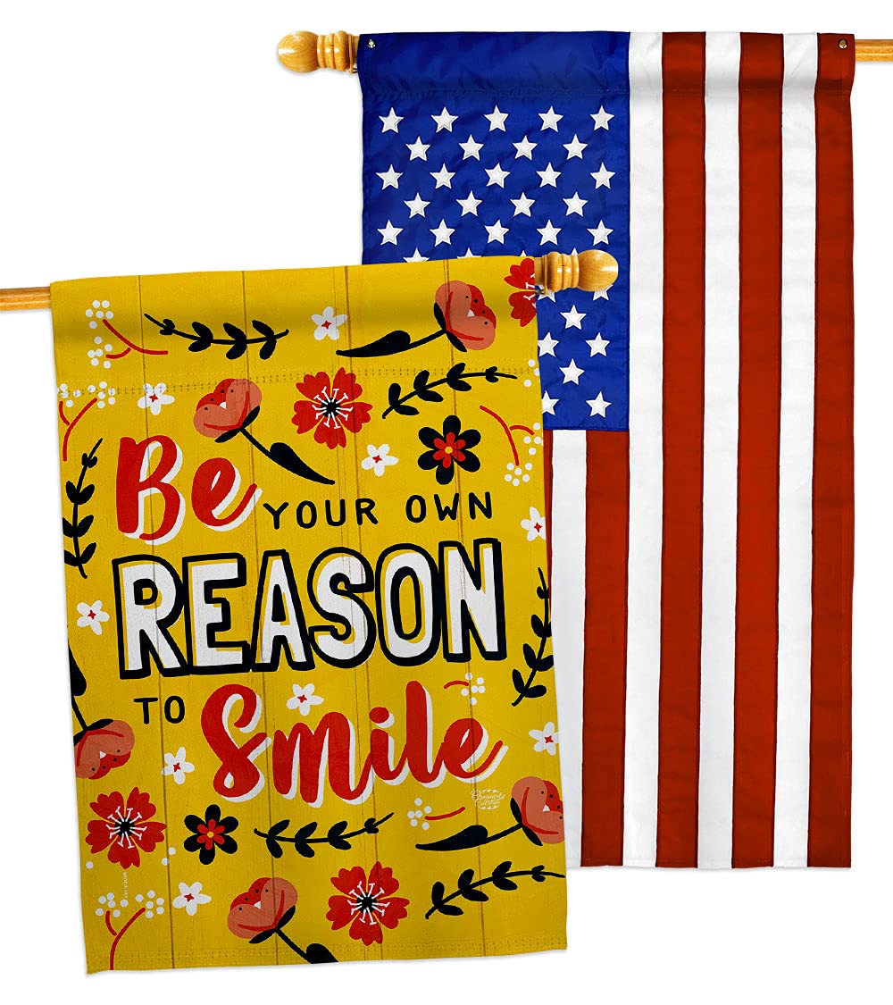 Sweet Life Expression House Flag Pack - Double-Sided Spiritual Hope Love Wisdom Banner for Garden Yard Decoration | Positive Emotion Applique | Made in USA | Perfect for Outdoor Patio, Front Porch & Seasonal Home Decor