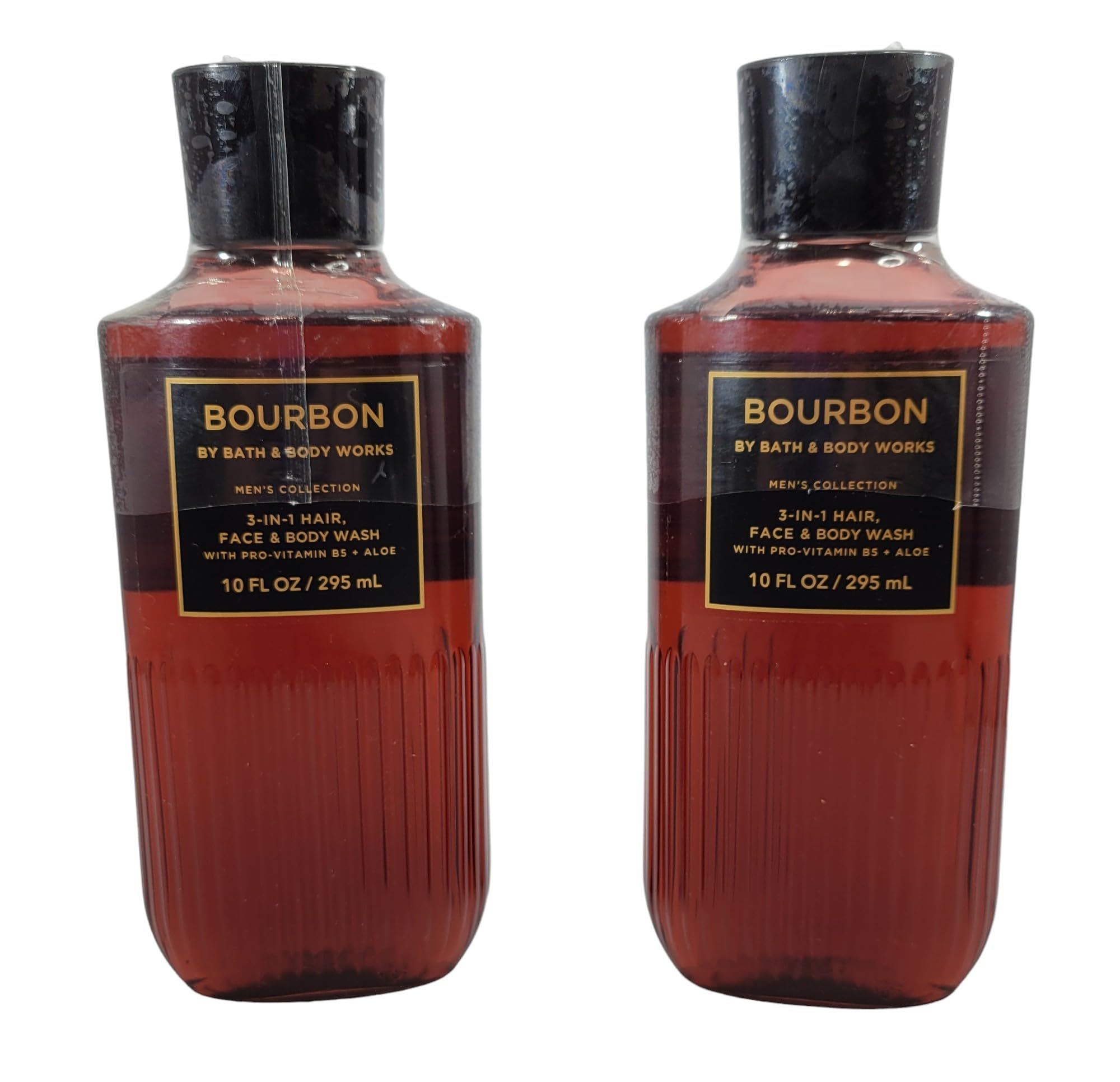 Bath and Body Works Men's 2-in-1 Hair & Body Wash 2-Pack - Bourbon Scent | Shower Gel for Men | Gym, Travel & Daily Use