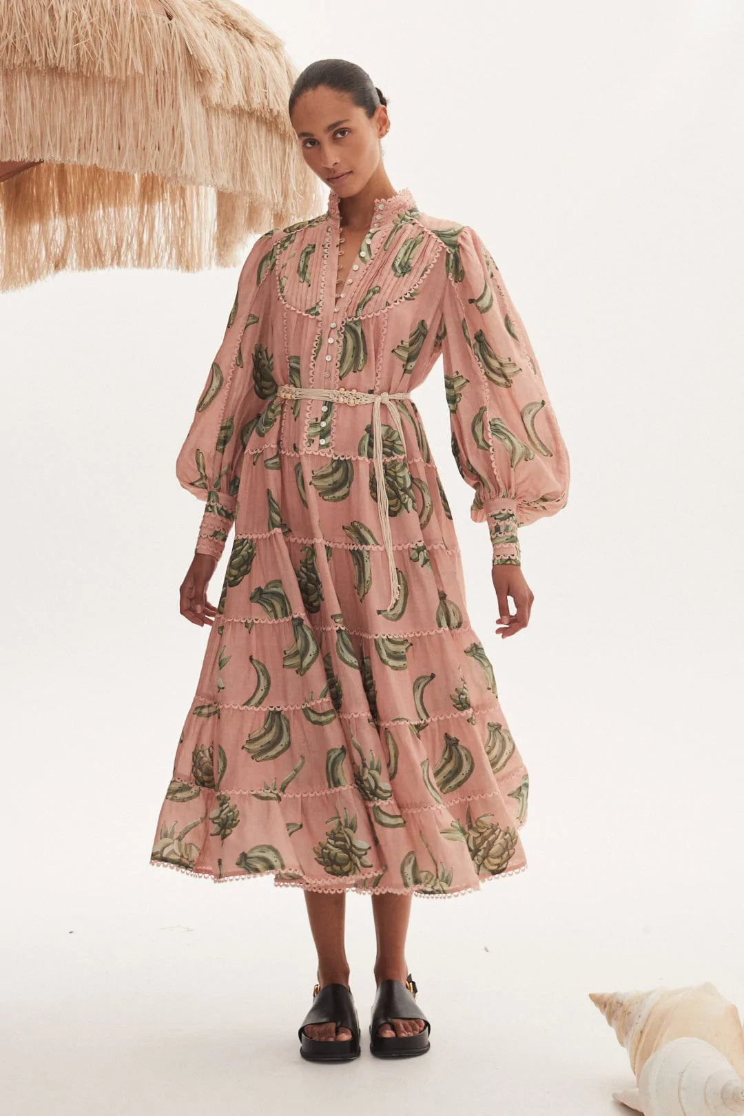 BananaRama Floral Print Midi Dress for Women - Elegant Summer Casual Dress for Parties, Dates & Office Wear
