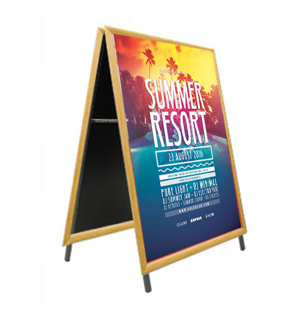 40x50 A-Frame Wood Snap Sign Holder - 1 1/4