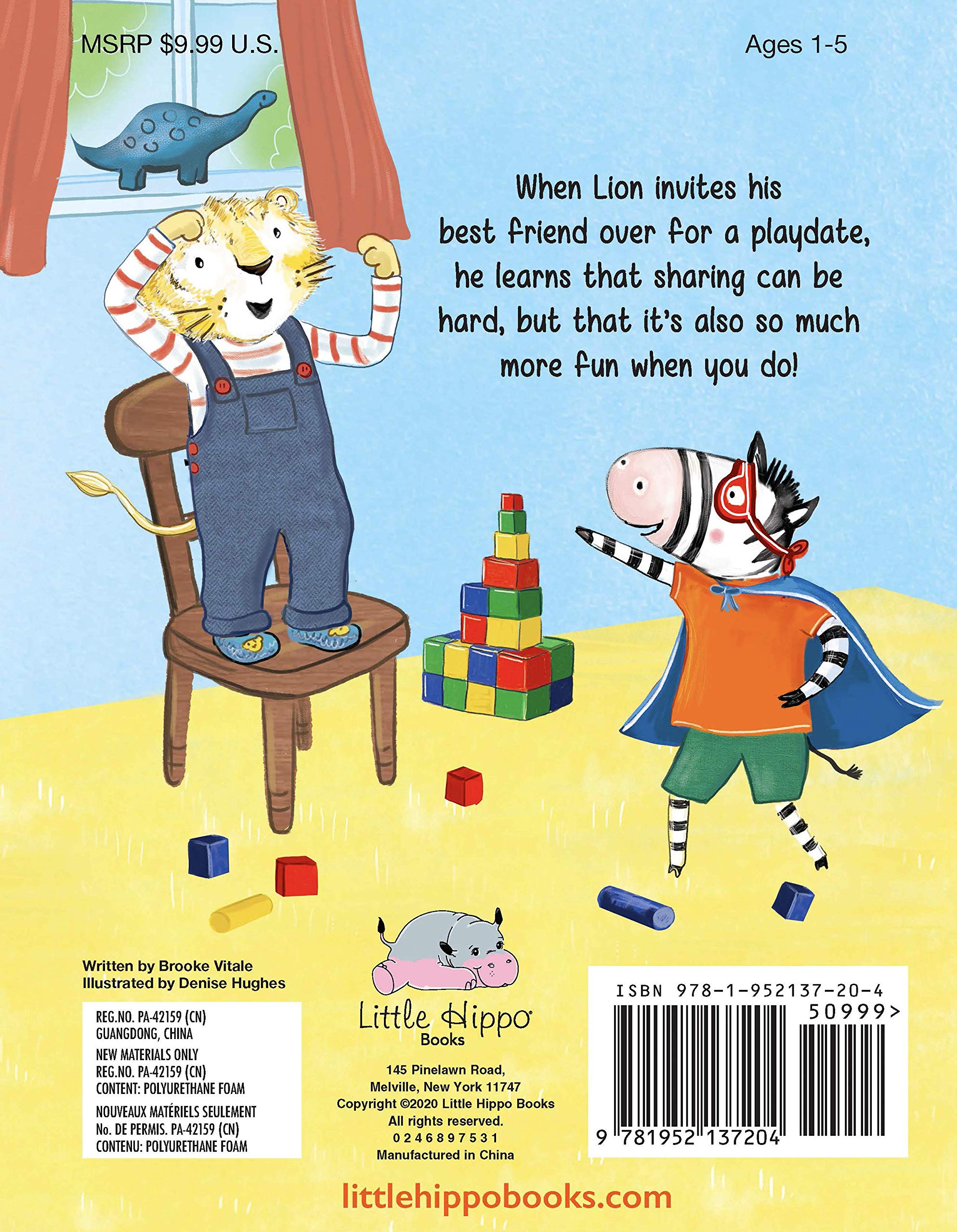 Playdate for Lion - Children's Kindness & Sharing Board Book - Padded Storybook for Toddlers | Perfect for Bedtime Reading & Early Social Skills Development