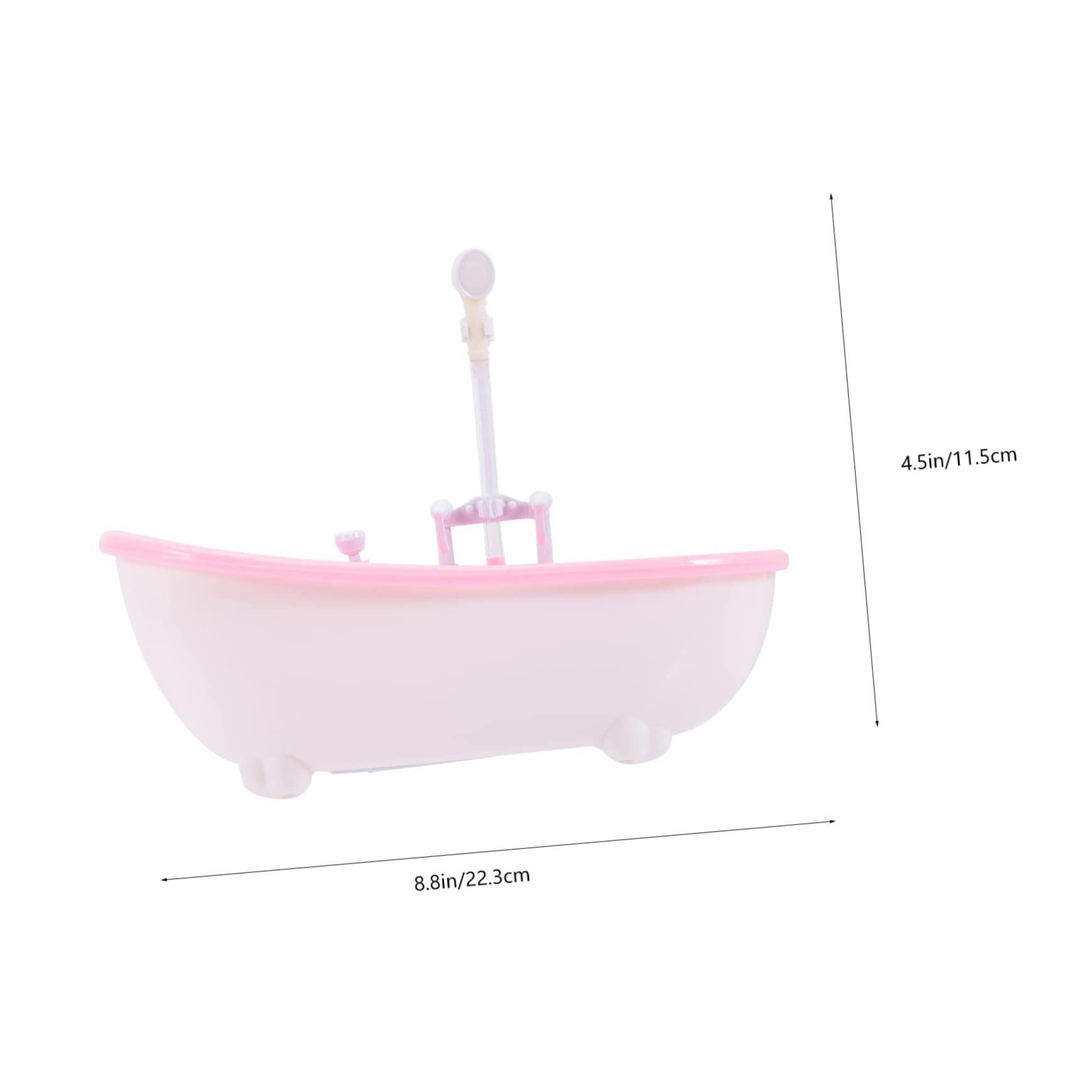 VICASKY 3-Piece Bath Spray Toy Set - Cute Pink Plastic Shower Toys for Kids, Mini Bathtub Doll Accessories - Fun Bath Time Play for Toddlers & Baby Girls