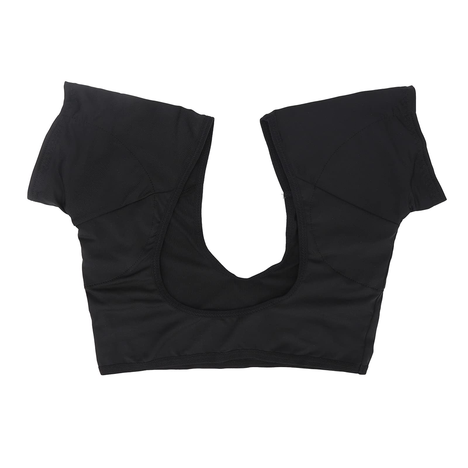 Sweat Proof Underarm Vest for Women - Breathable Washable Quick Drying Armpit Sweat Pads, Black Sweat Protector Shirt with Reusable Pads (Size L) | Perfect for Workouts, Office Wear & Hot Weather Comfort