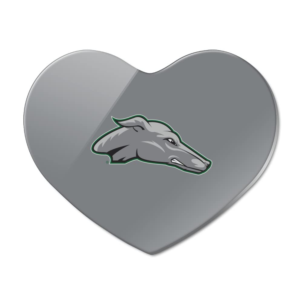 Eastern New Mexico University ENMU Secondary Logo Heart-Shaped Acrylic Refrigerator Magnet - Perfect for Dorm Rooms, Offices & Home Decor