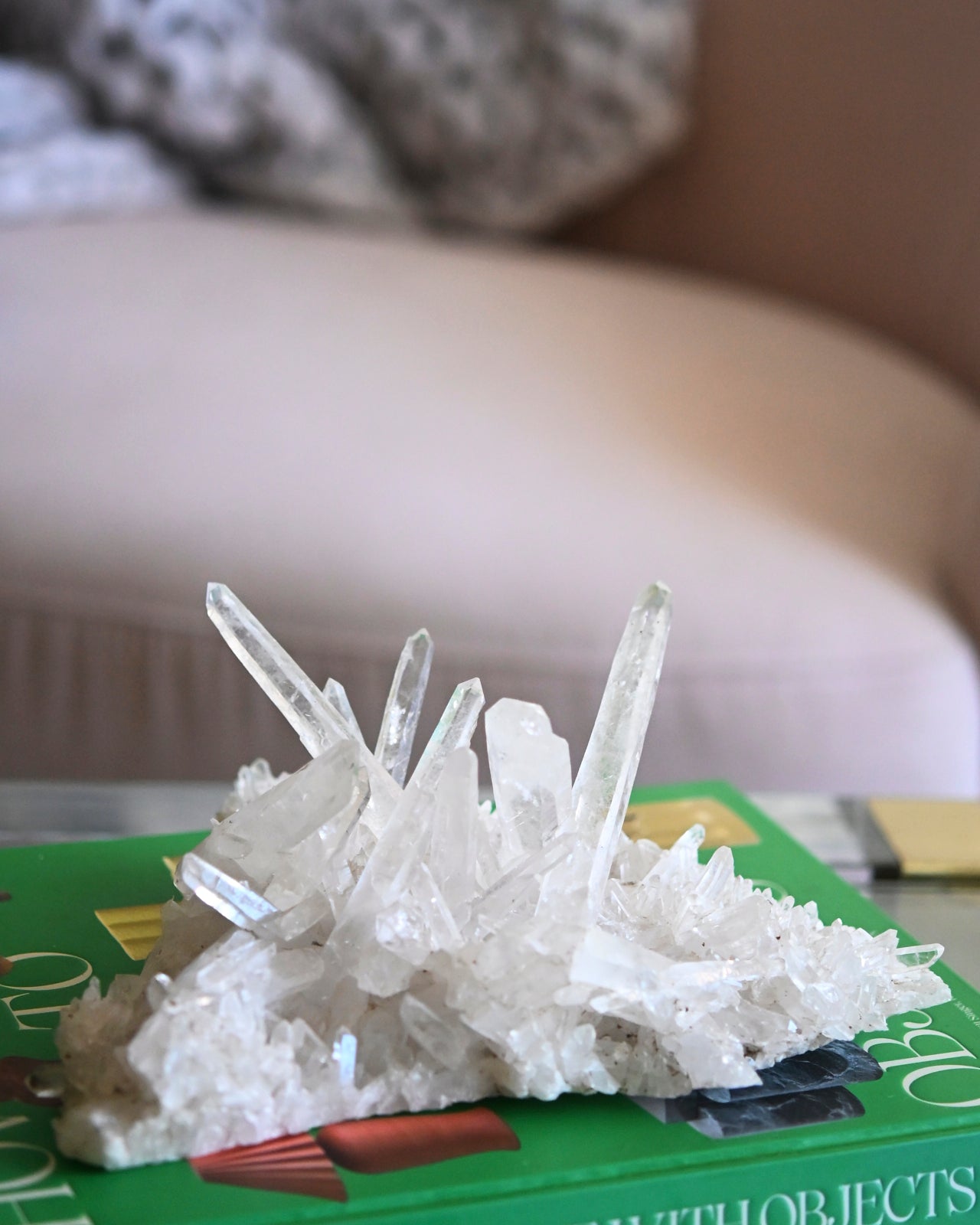 Natural Diamantina Laser Quartz Cluster - 3.5lbs Raw Healing Crystal Specimen for Meditation, Reiki, Energy Work & Home Decor