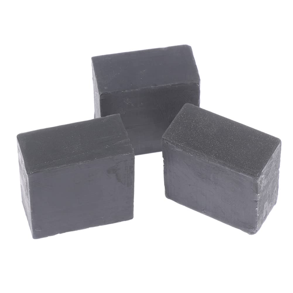 100g Handmade Bamboo Charcoal Soap - Deep Cleansing Facial Bar for Acne, Blackheads & Oil Control (3-Pack) | Natural Skin Whitening & Exfoliating | Perfect for Daily Face Wash & Men/Women Skincare Routine