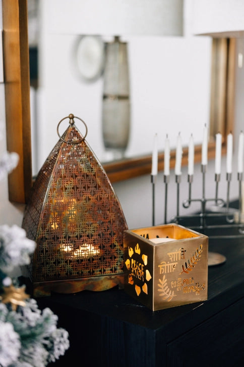 Paz World Peace Candle Holder - Elegant Home Decor for Meditation & Relaxation - Perfect for Yoga Rooms, Spa Centers & Peaceful Home Ambiance