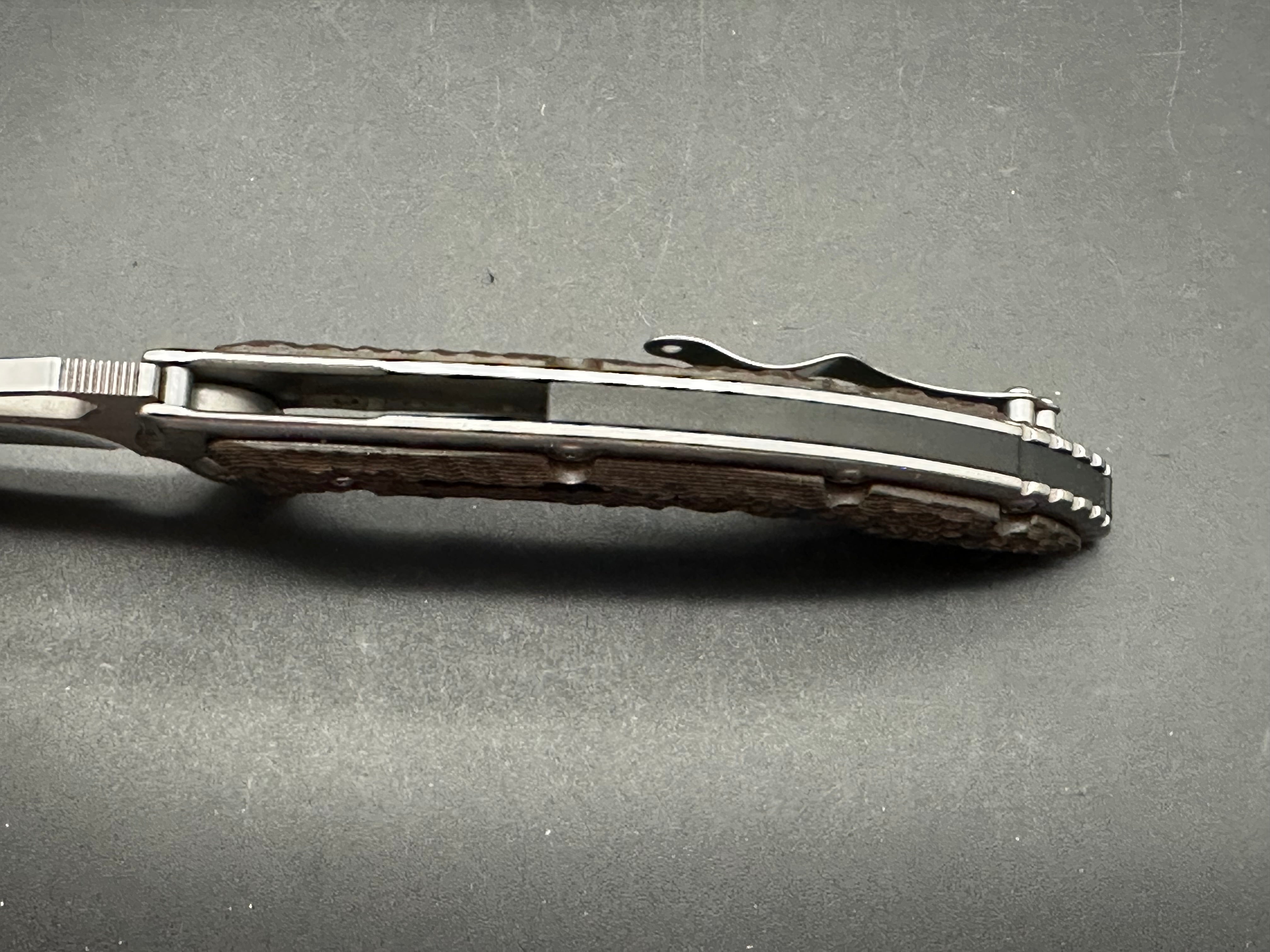 CRKT Ikoma Fossil Frame Lock Knife - 3.96