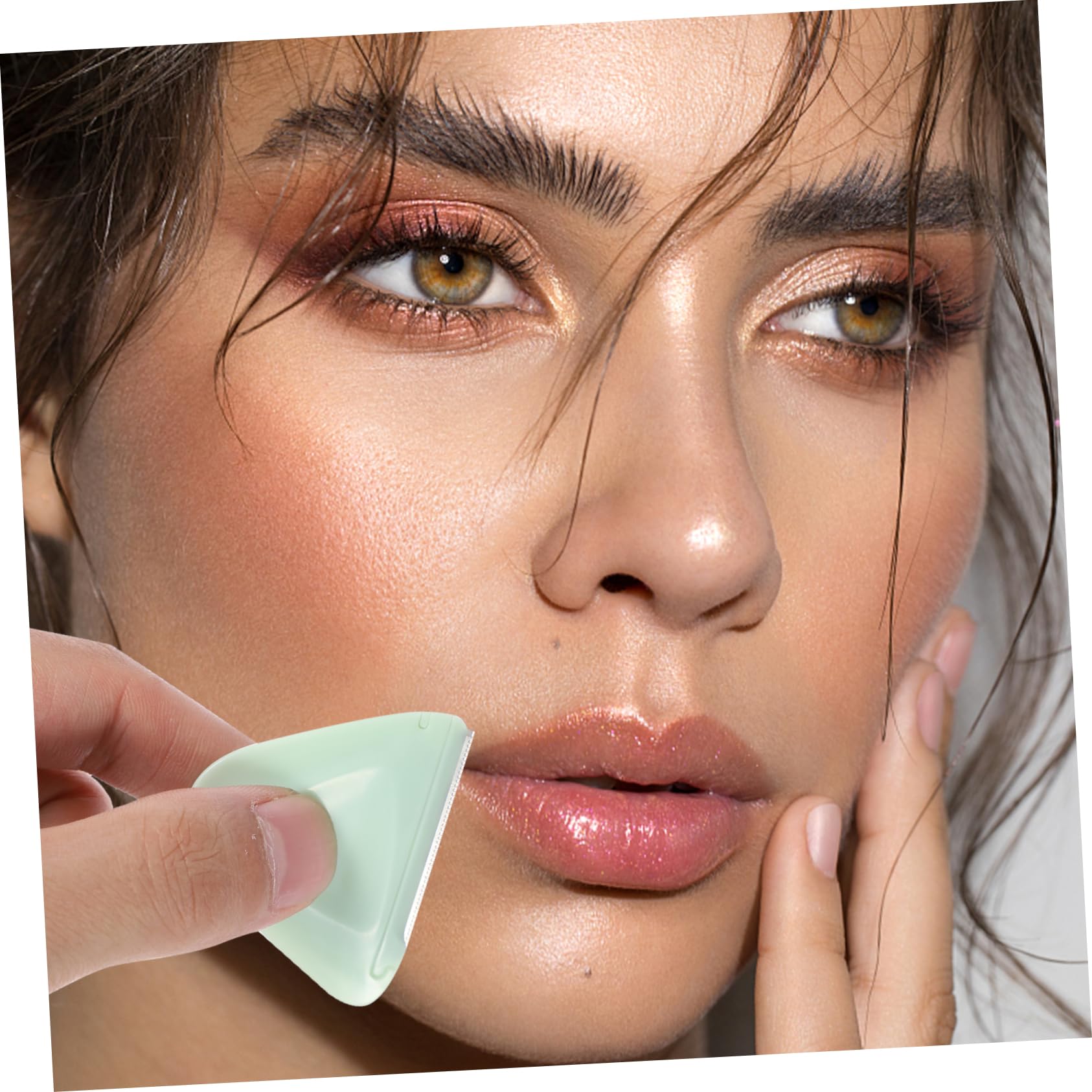 Beaupretty Eyebrow Trimmer & Shaper Set - 4 Stainless Steel Eyebrow Razors for Facial Hair Removal, Painless & Travel-Friendly - Perfect for Eyebrow Shaping, Upper Lip & Peach Fuzz Removal at Home or On-The-Go