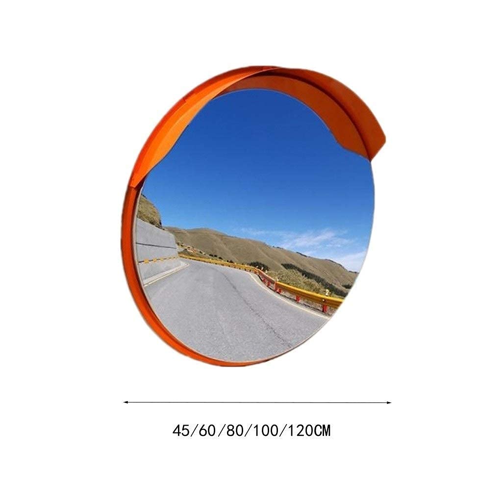 45-120CM Shatter-Proof Wide Angle Traffic Safety Mirror - 100CM Outdoor Convex Mirror for Crossroads, Parking Lots & Driveways (Weatherproof & Durable)