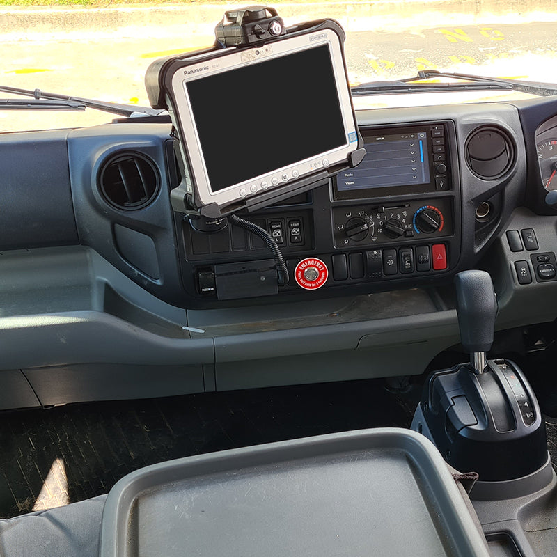 Industrial Evolution InDash Mount for Hino 300 2016+ - Premium Car Dashboard Phone Holder for Hino Trucks - Perfect for GPS Navigation & Hands-Free Driving