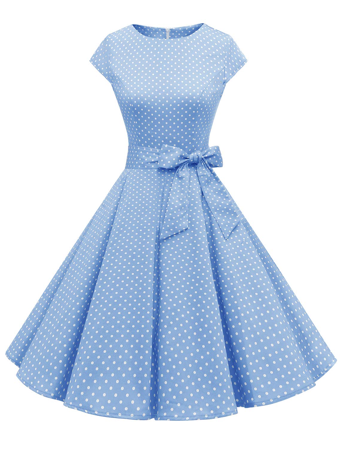 Vintage 1950s Rockabilly Prom Dress for Women - Retro Cocktail Party Dress with Flared Skirt | Perfect for Prom, Homecoming, and Swing Dance Events