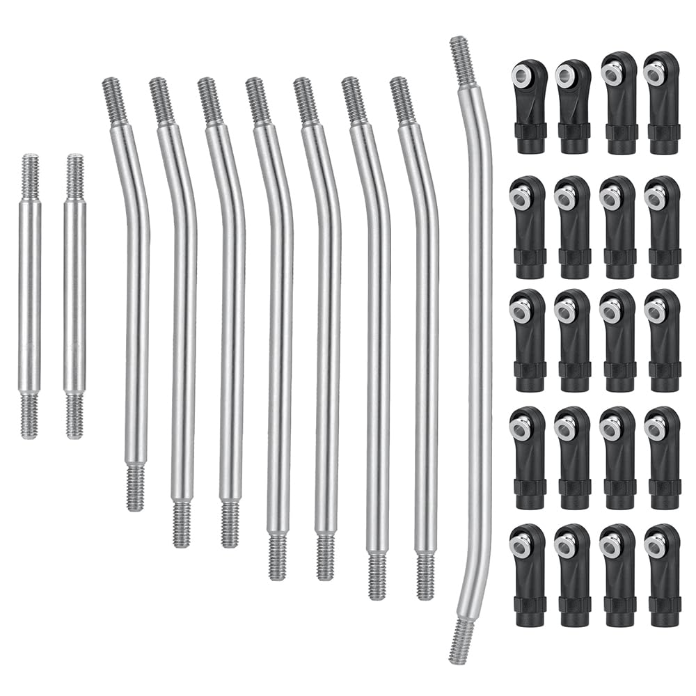 RCLIONS Stainless Steel High Clearance Suspension Links - Upgrade Kit for 1/10 Element Enduro Sendero RC Crawler - Durable Off-Road Performance Parts for Rock Crawling & Trail Adventures