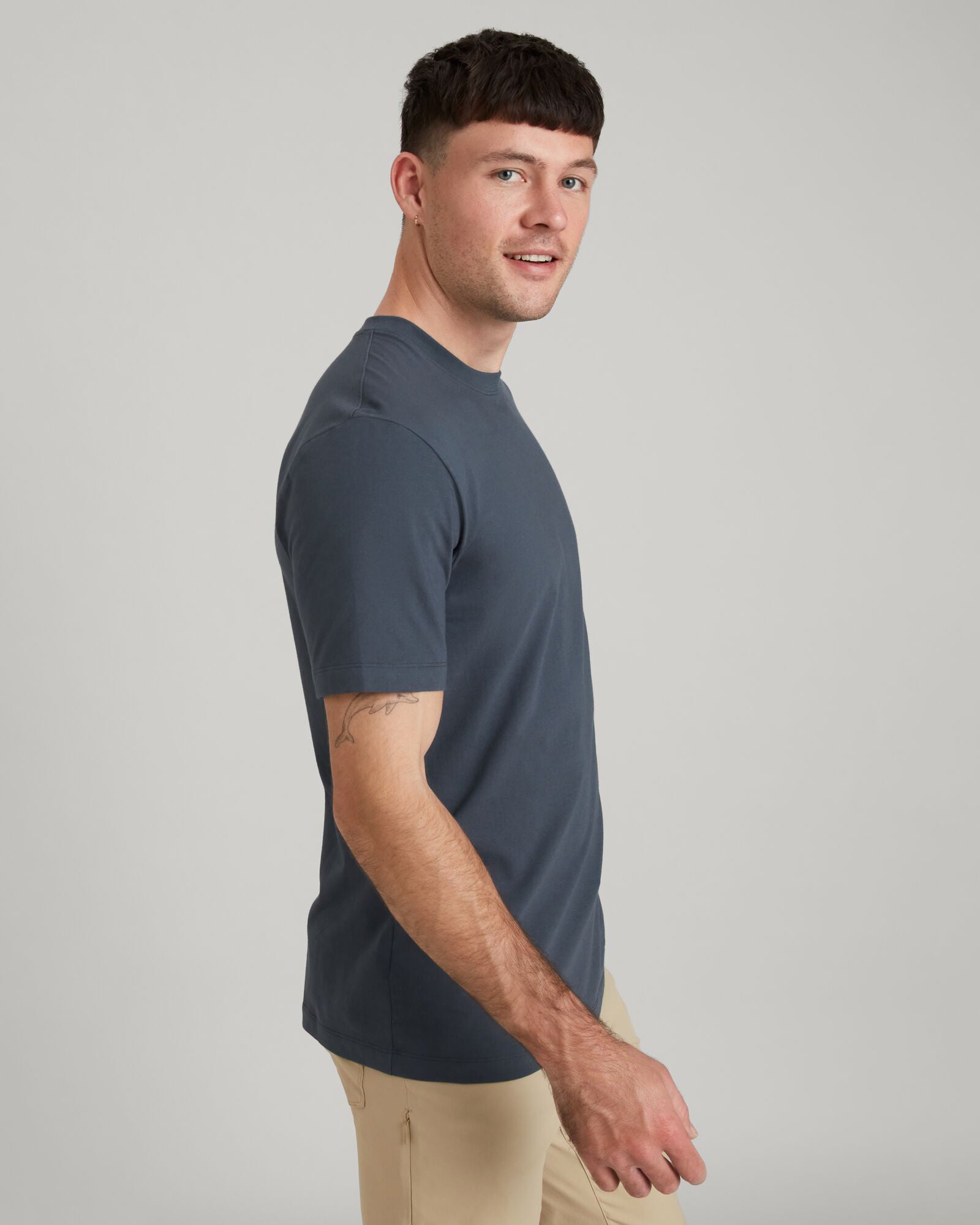KMD Solid Men's Short Sleeve T-Shirt - Comfortable Cotton Crew Neck Tee for Casual Wear, Gym & Everyday Use