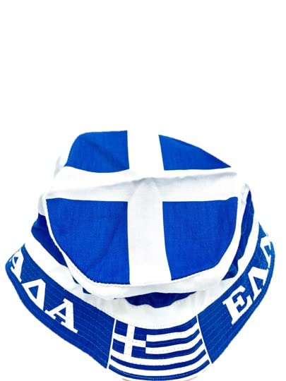 Stylish Greece Bucket Hat for Men & Women - Summer Sun Protection Beach Hat with UPF 50+ - Perfect for Travel, Vacation, and Outdoor Activities