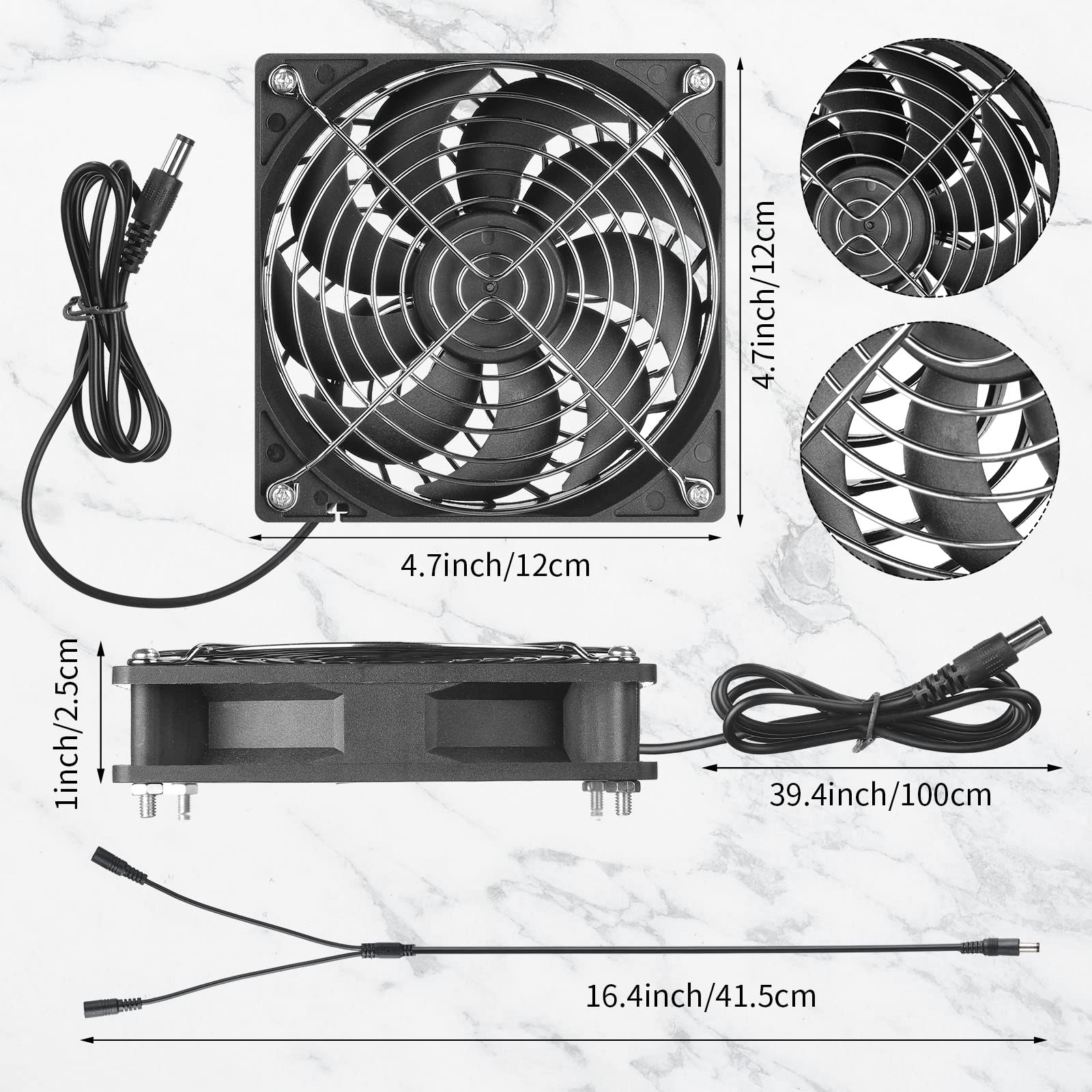 10W 12V Solar Panel Dual Fans Kit - Waterproof Outdoor Solar Powered Exhaust Ventilation Fan with Dual USB Ports - Portable Solar Attic Fan for Chicken Coop, Greenhouse, Shed, Pet Houses & Window Ventilation - Perfect for Cooling, Air Circulation & Odor Control (1 Set)
