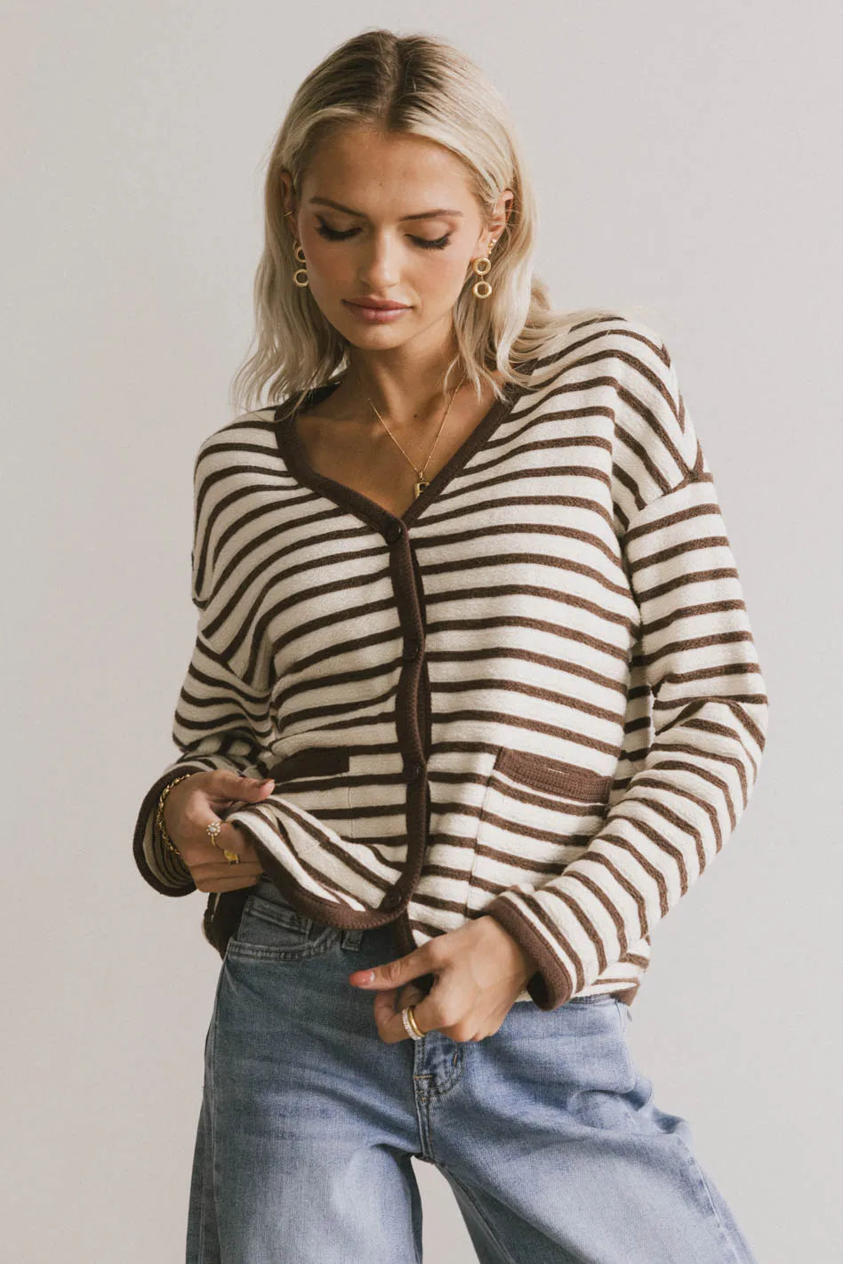 Karis Knit Button Up Cardigan for Women - Soft Comfortable Open Front Sweater | Perfect for Office, Casual Outfits & Layering