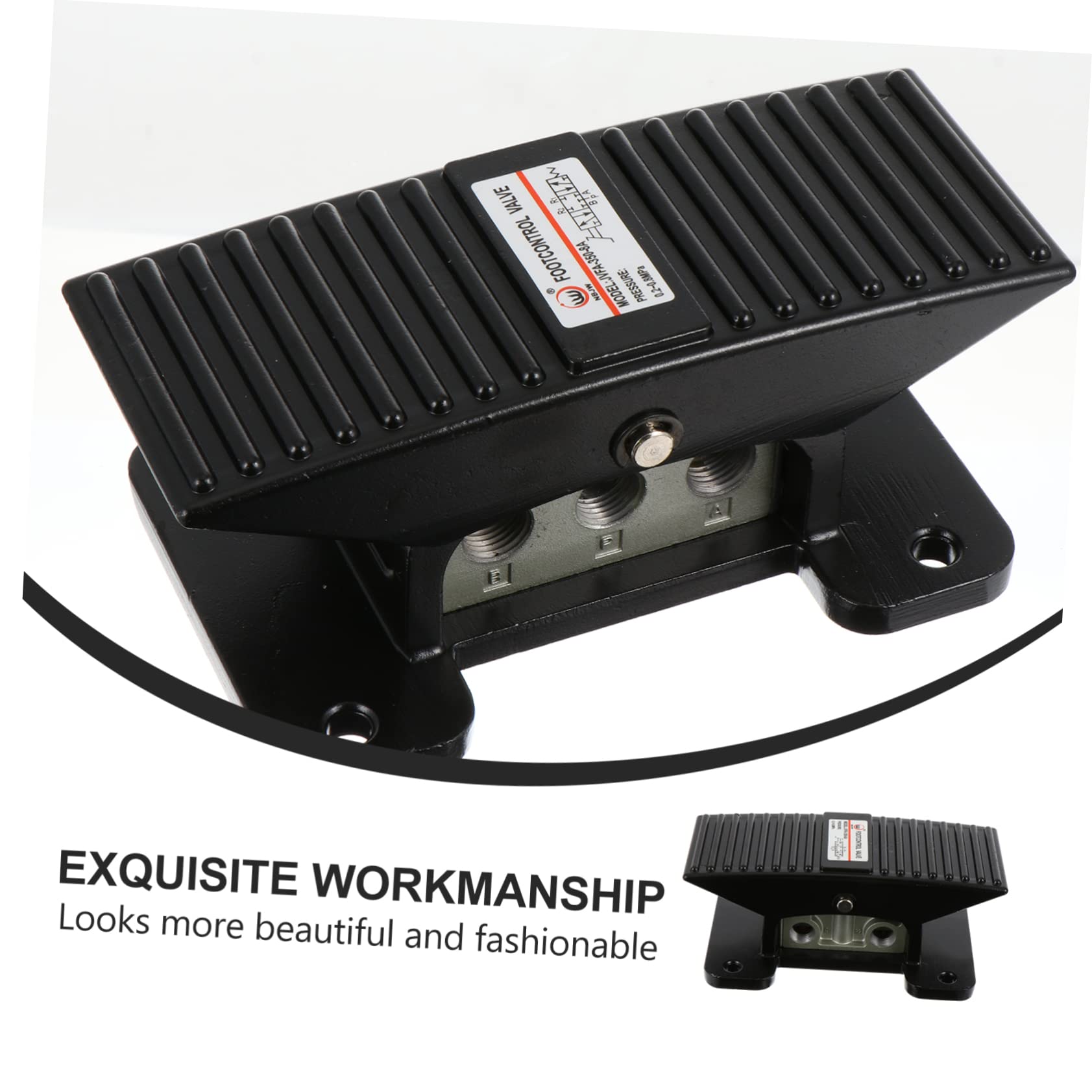 DOITOOL 3-Piece Professional Pneumatic Foot Pedal Valve Kit for Air Compressors - Heavy Duty Snap-Action Rocker Switch, Easy Installation - Perfect for Industrial, Automotive, and Workshop Air Tool Applications