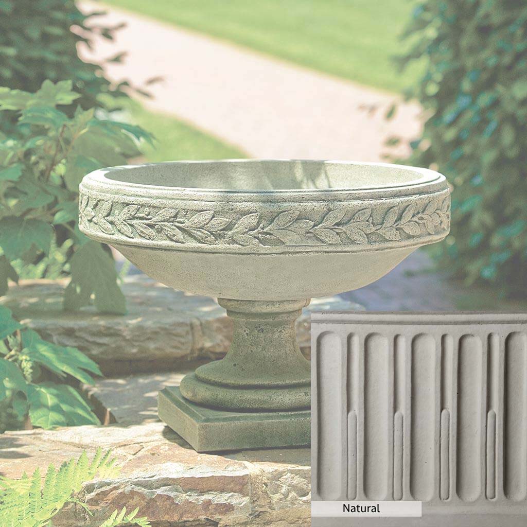 Campania International Longwood Laurel Banded Urn - Elegant Outdoor Garden Planter for Flowers, Plants & Home Decor - Perfect for Patio, Porch & Landscaping