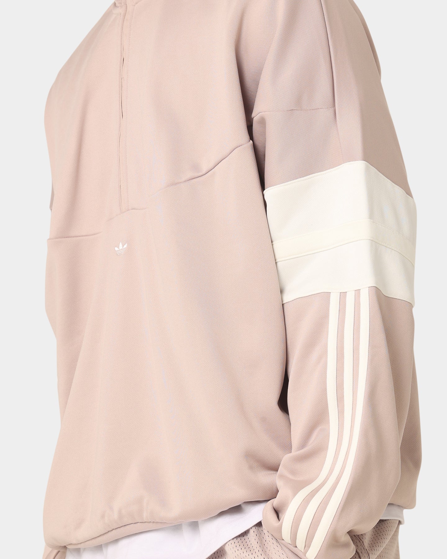 Adidas Wonder Taupe/Off White Basketball Warm Up Jacket - Lightweight Performance Jacket for Men - Perfect for Training, Games & Outdoor Activities