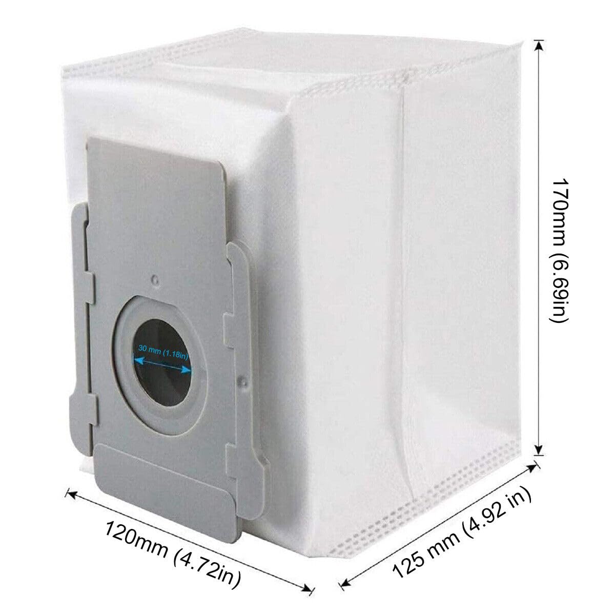 6 Pack Vacuum Bags for iRobot Roomba i, j & s Series - Compatible with Self-Emptying Robot Vacuum Clean Base - Premium Dust Disposal Bags for Pet Hair & Allergens - Perfect for Smart Home Cleaning & Maintenance