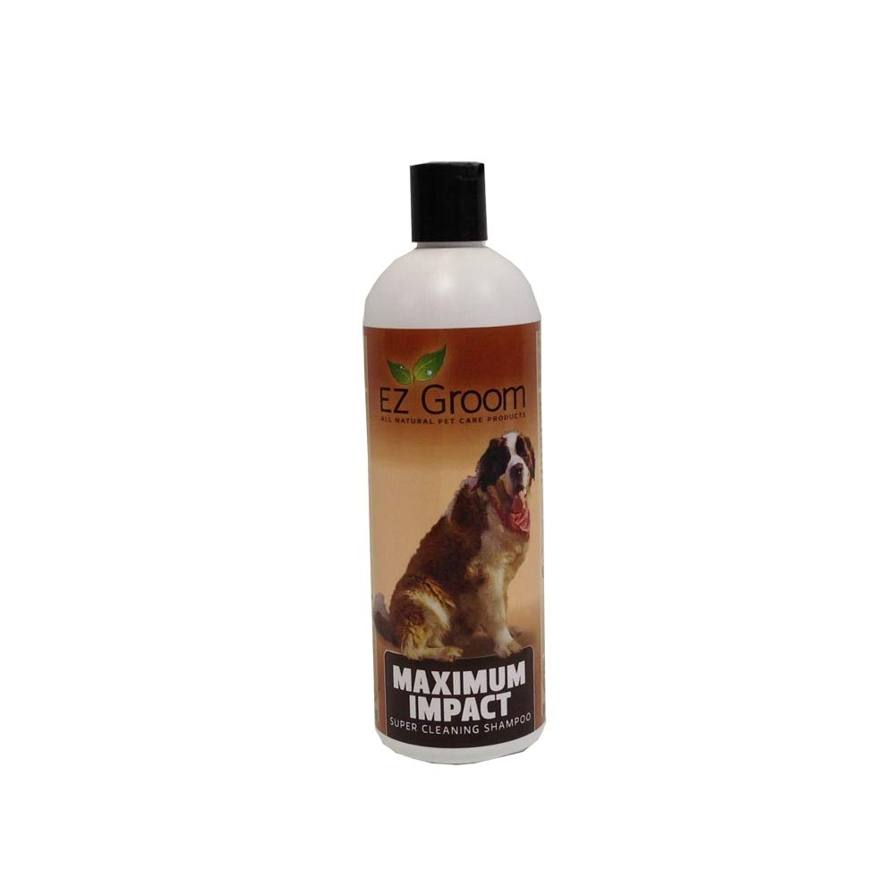 EZ Groom Maximum Impact Dog Shampoo 16oz - Ready to Use Formula for All Breeds | Gentle Cleansing & Odor Control | Perfect for Bathing, Grooming & Pet Spa Days