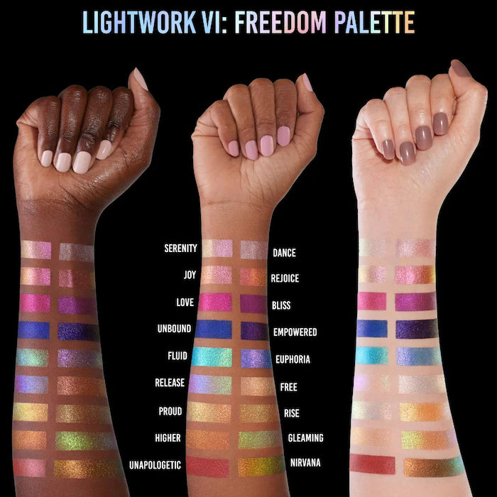 Danessa Myricks Lightwork VI Freedom Palette - Magnetic, Customizable, Stackable Full Face Makeup Palette for Professional & Everyday Glam
