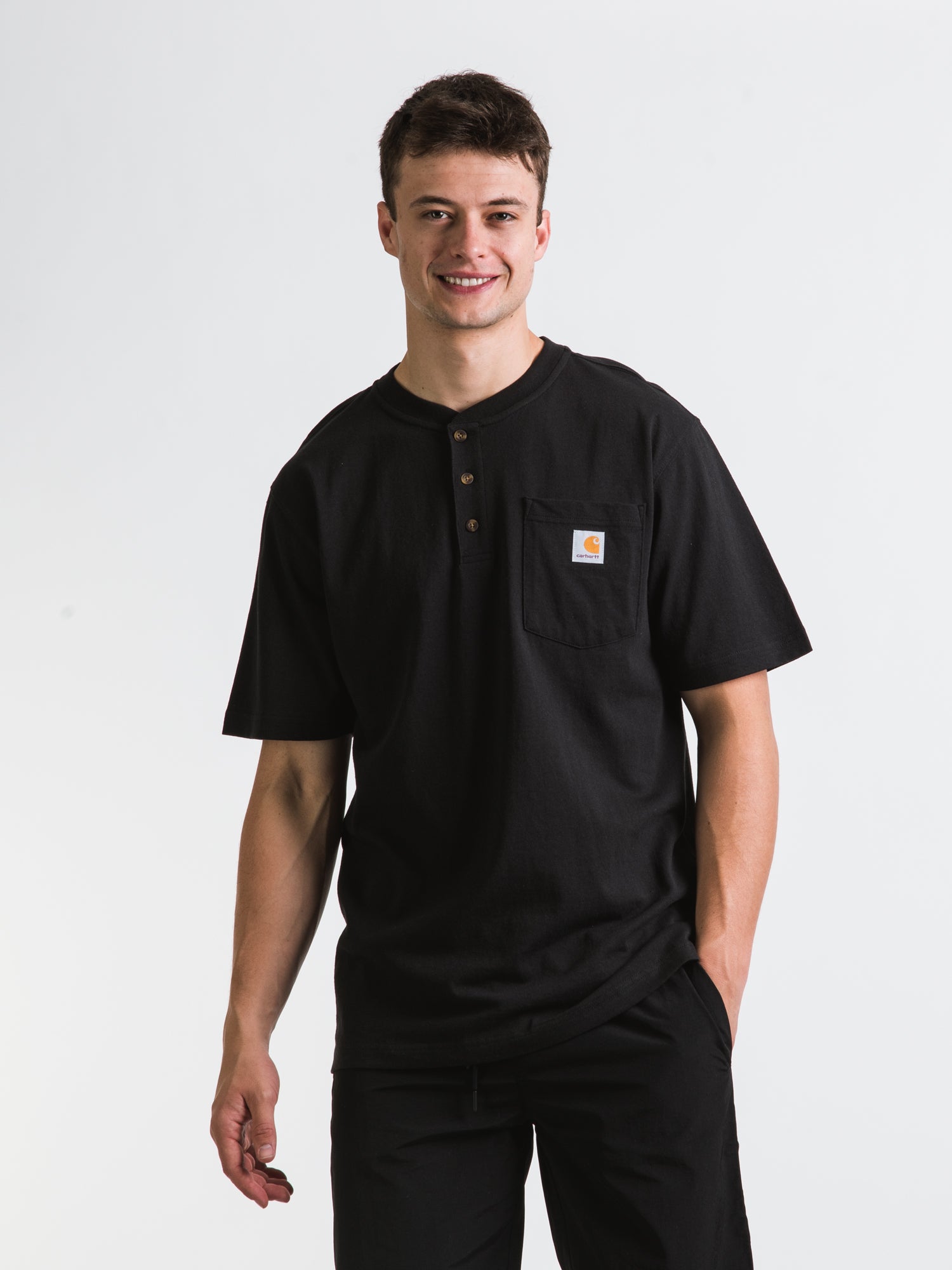 Carhartt Loose Fit Heavyweight Pocket T-Shirt for Men - Durable Workwear & Casual Wear - Perfect for Construction, Outdoor Activities & Everyday Use