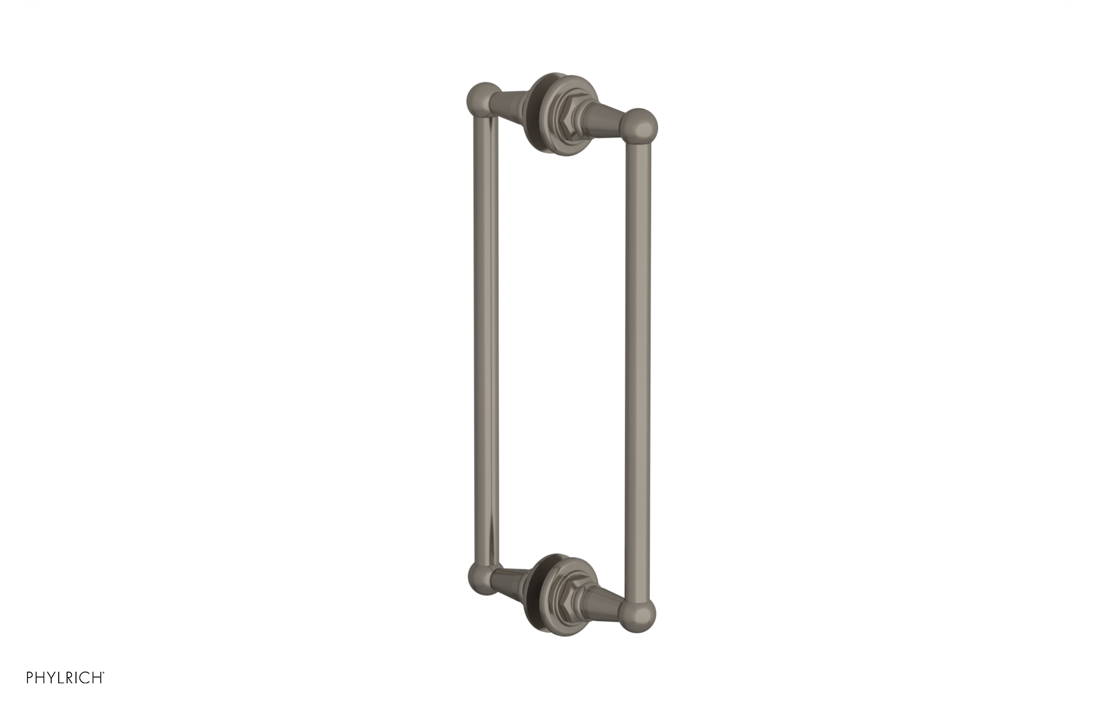 Jamestown 12 Double-Sided Shower Pull 165 x 93 x 12 - Heavy Duty Bathroom Shower Curtain Hooks for Home & Hotel Use